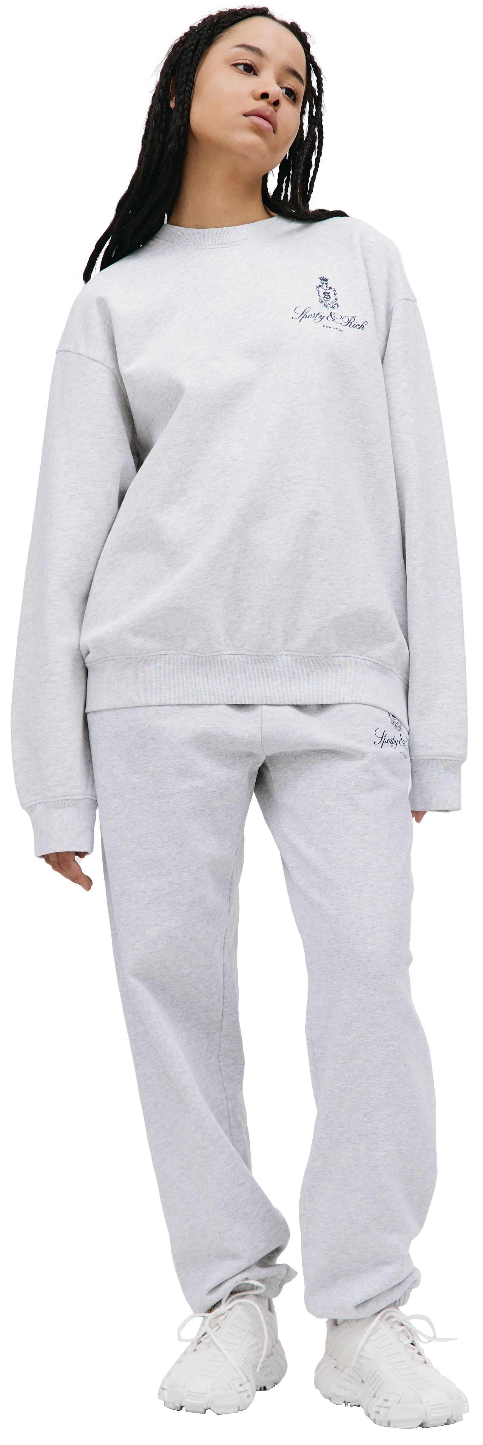SPORTY & RICH Grey Vendome sweatshirt