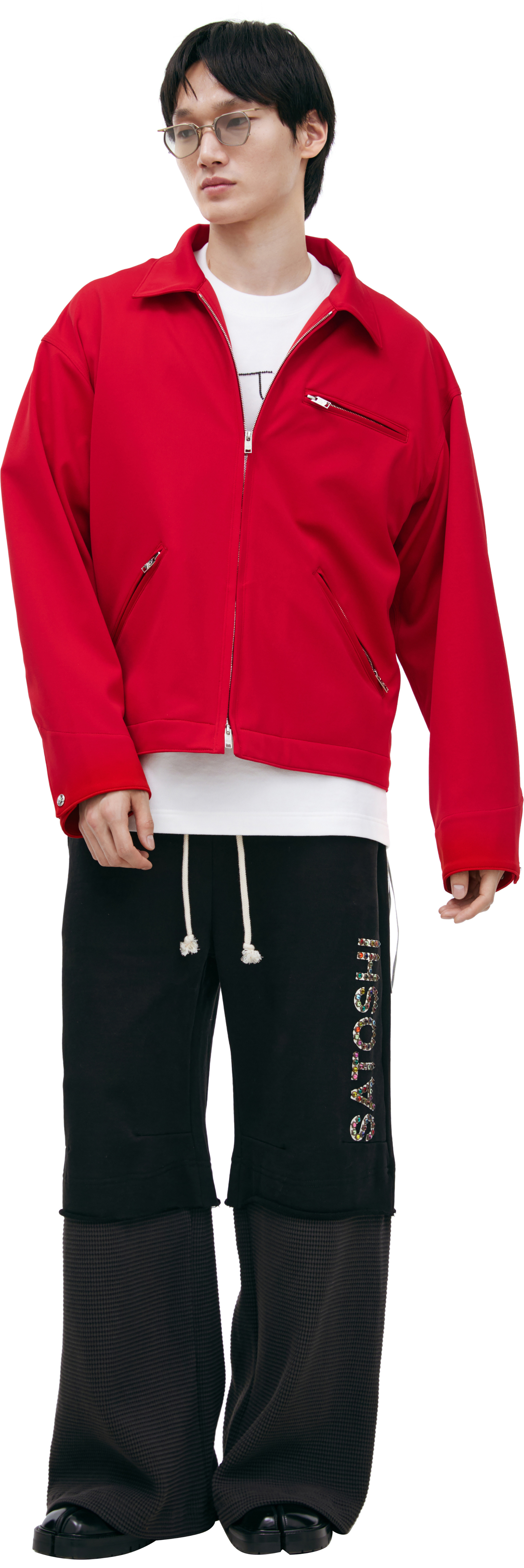 Mastermind WORLD Red jacket with a zipper