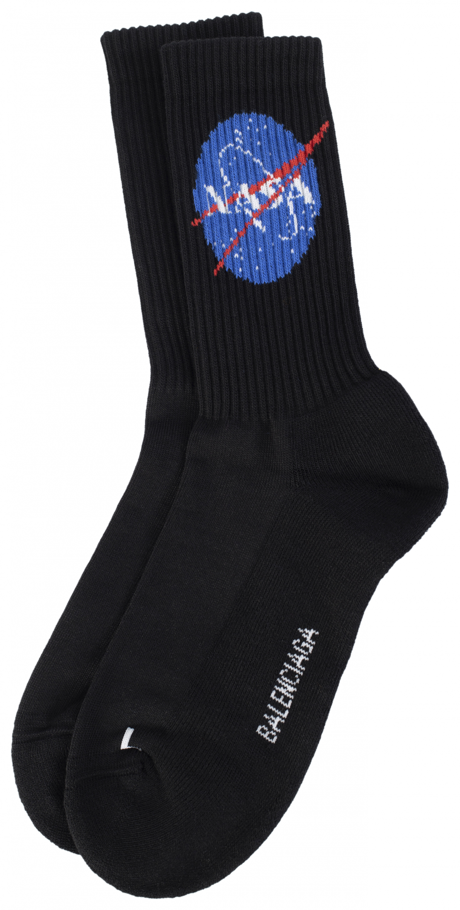 Buy Balenciaga women space black socks nasa for $121 online on