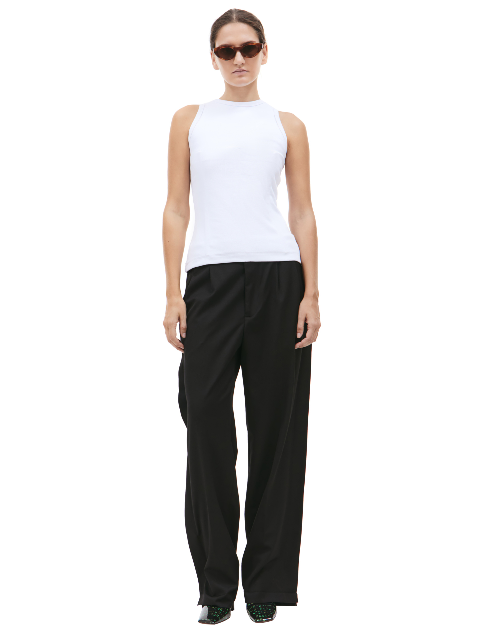 PROTOTYPES White corset tank top