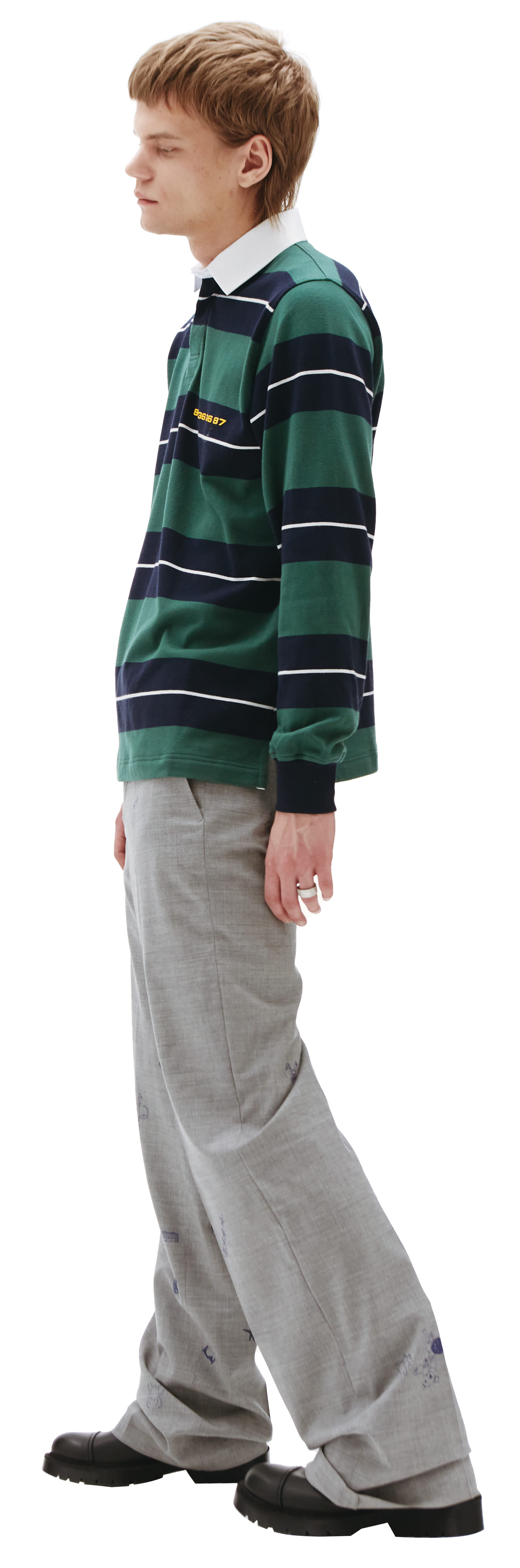 VTMNTS Striped long sleeve polo