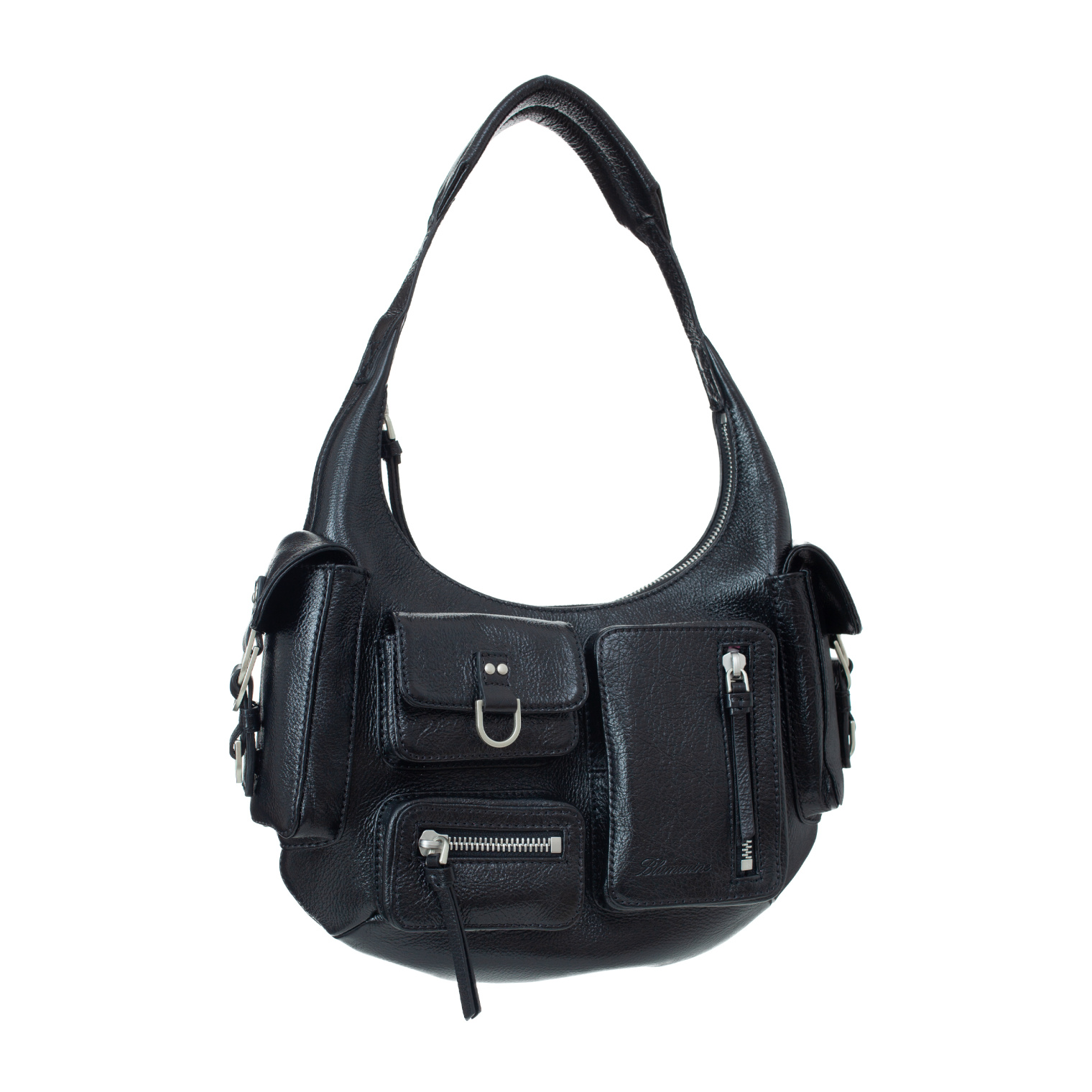 Blumarine Кожаная сумка Hobo small с карманами