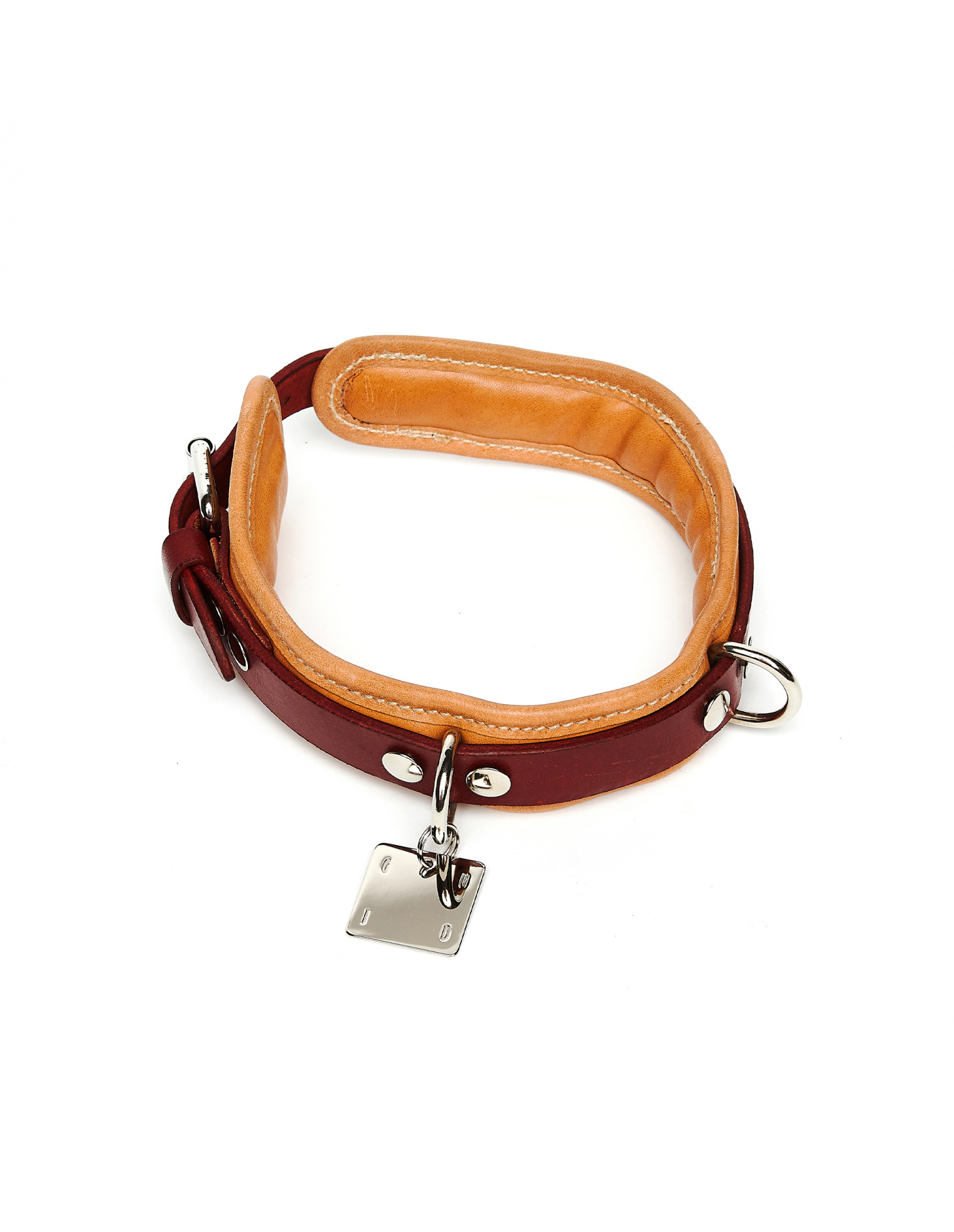 Guidi Big Leather Beige Dog-collar
