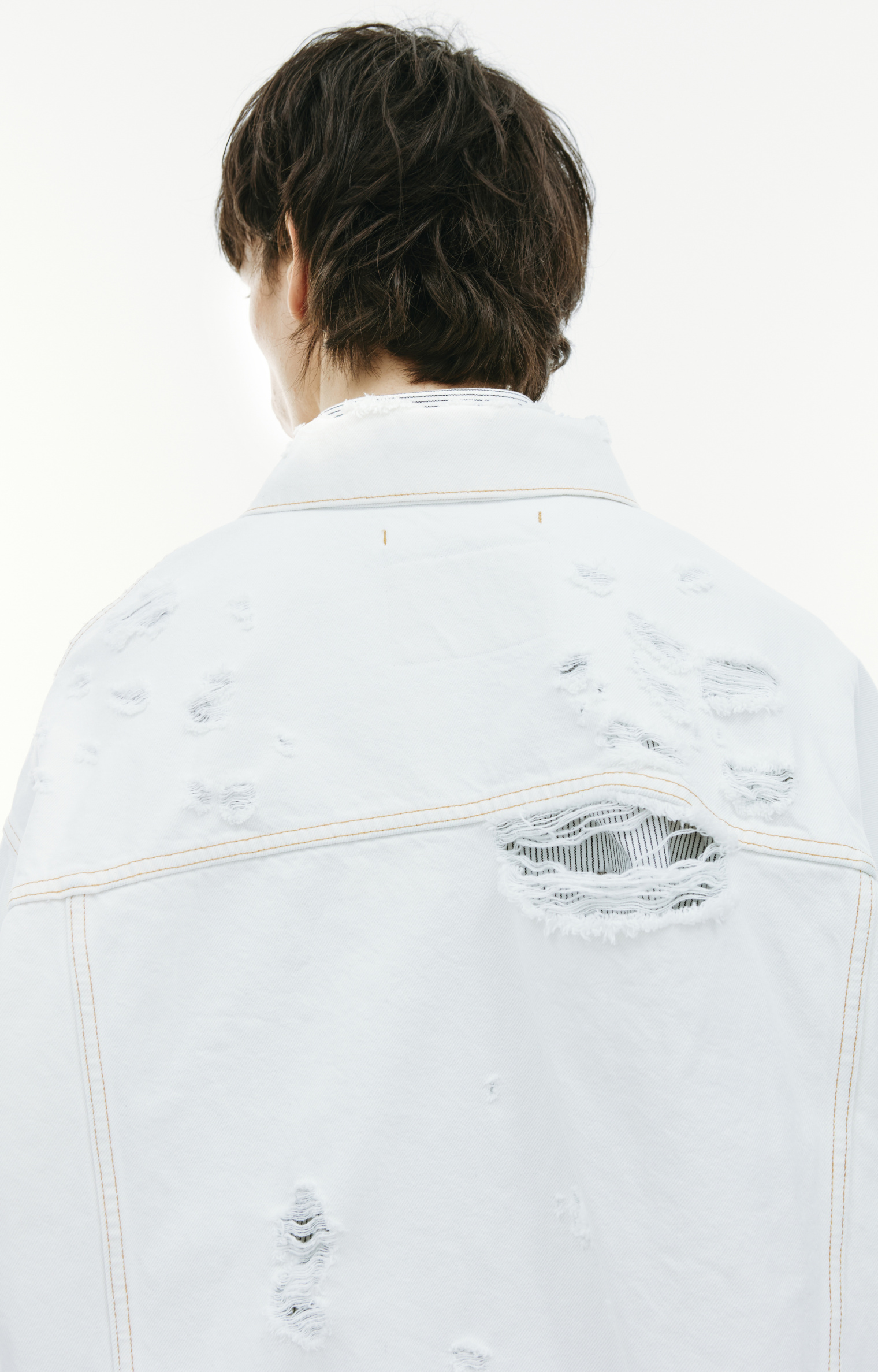 Doublet Distressed denim jacket