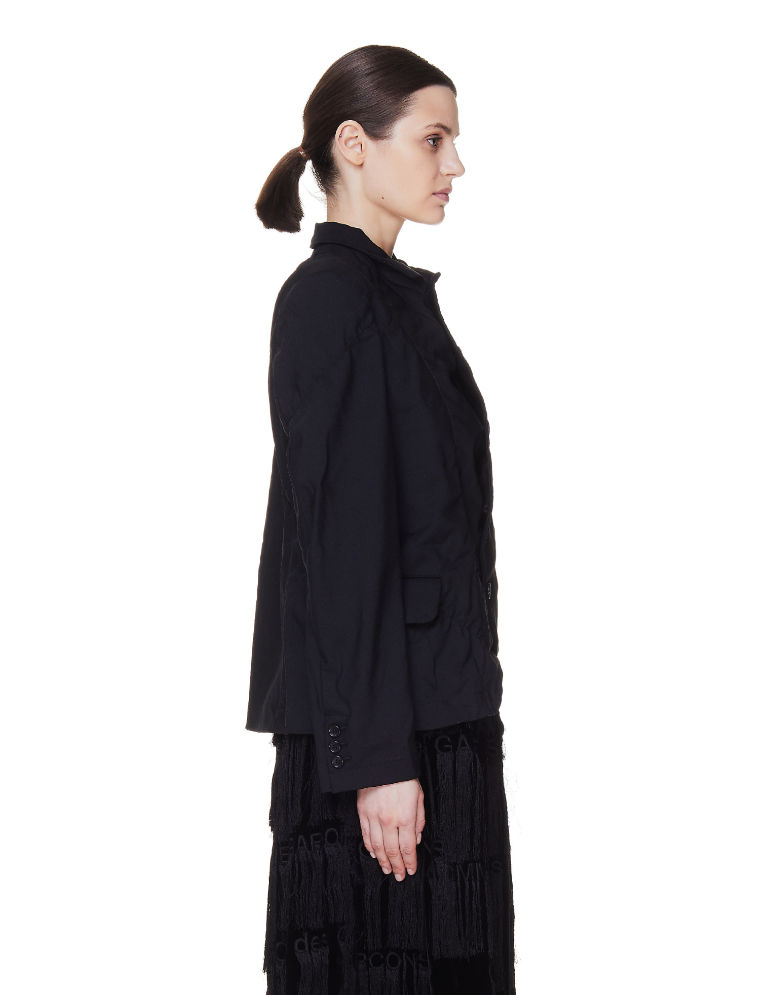 Comme des Garcons CdG Черный жакет на пуговицах