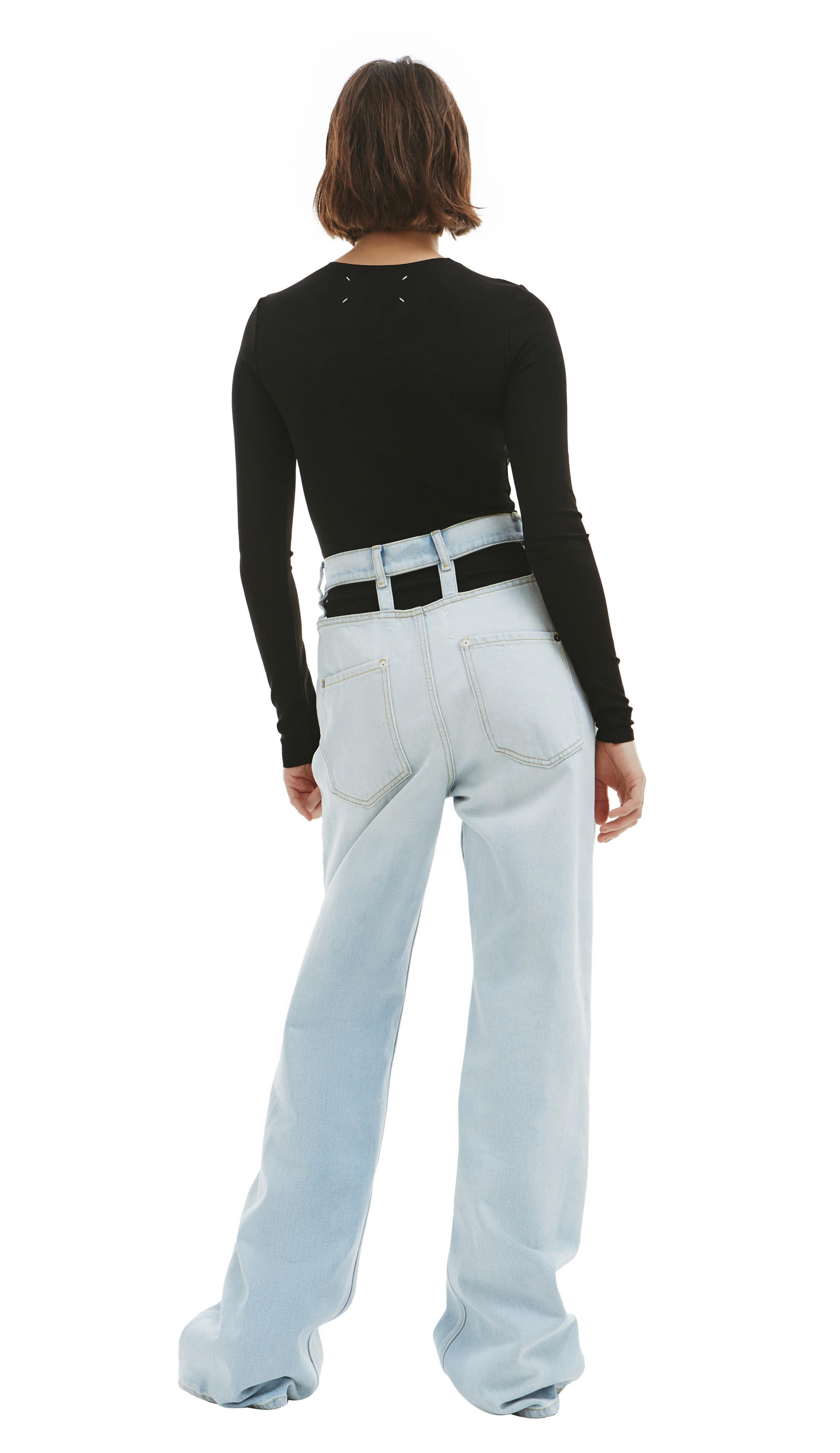 Maison Margiela Blue Cut-Out Jeans