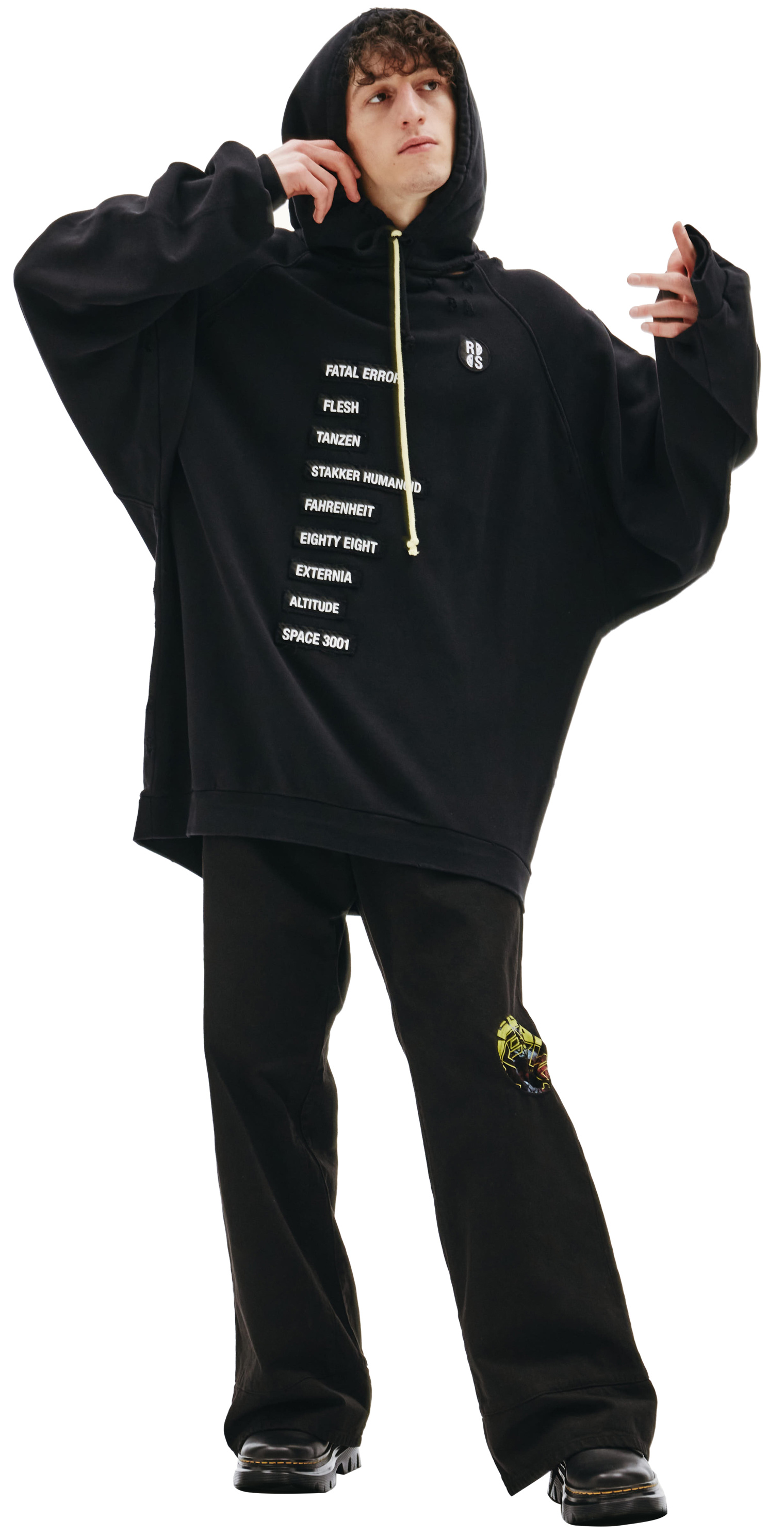 Raf Simons Raf Simons x Smiley Oversized Patched Hoodie