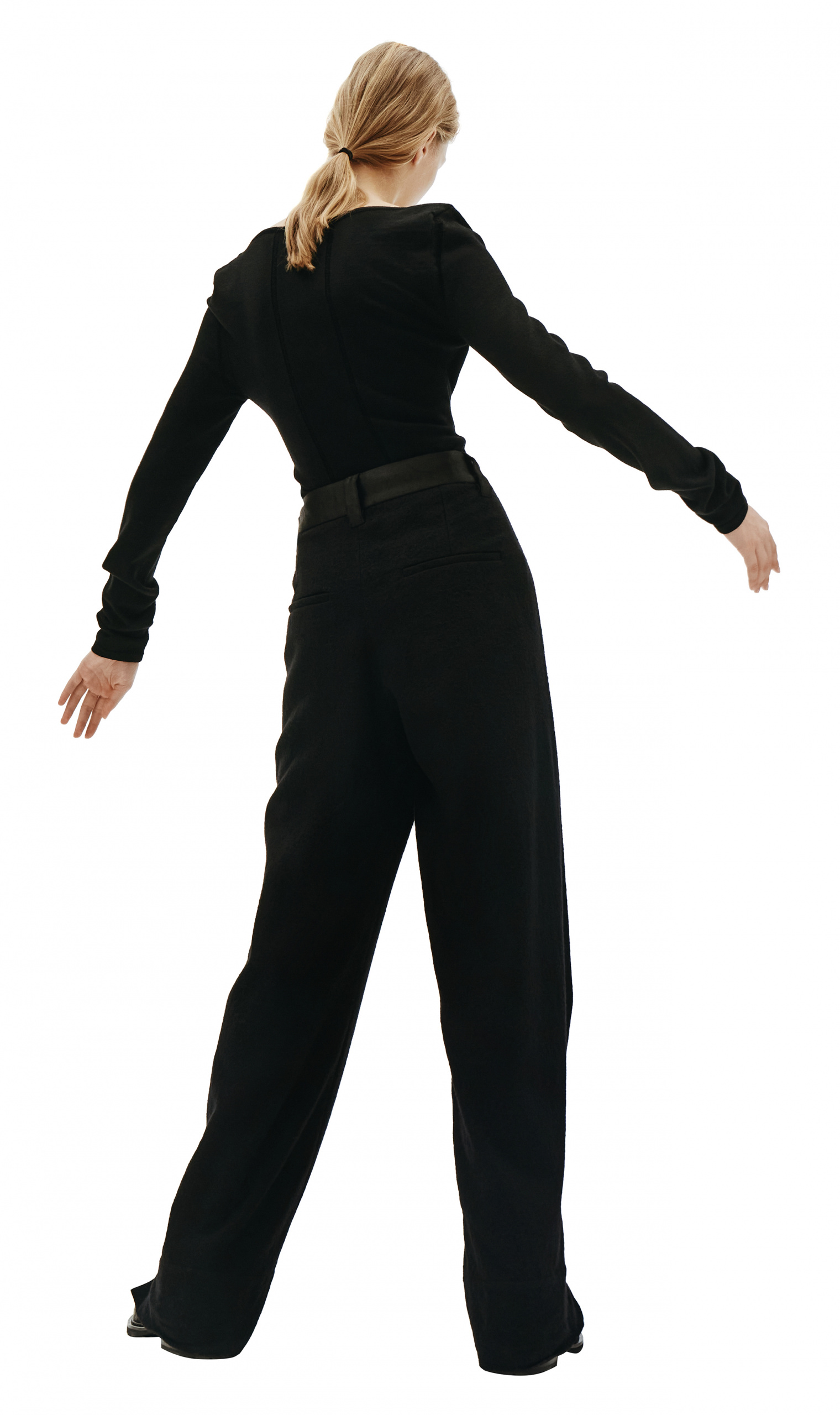 Ann Demeulemeester Black Fleece Bodysuit