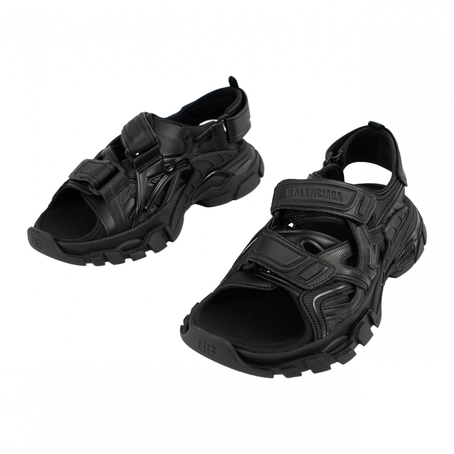 Balenciaga Track Black Sandals