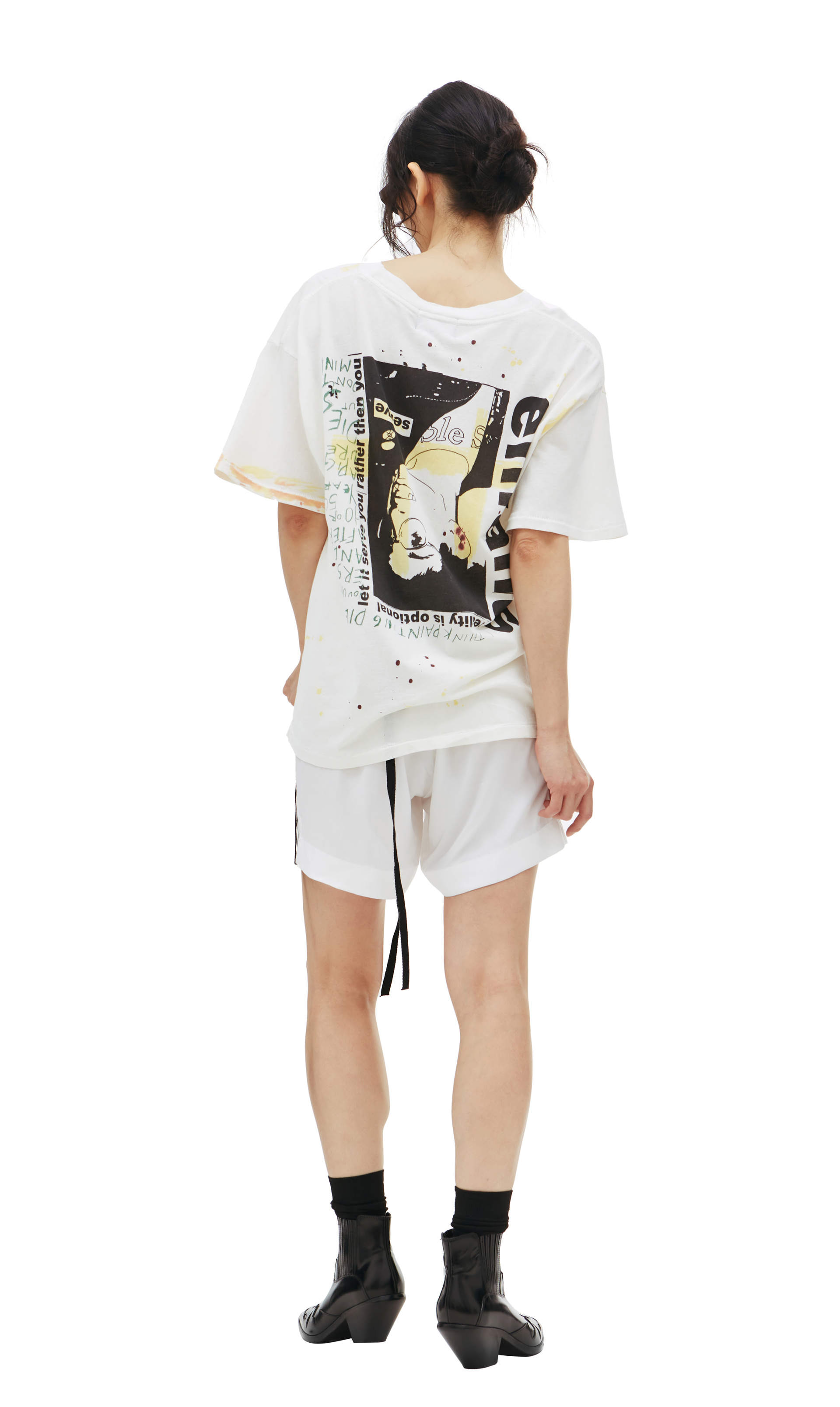 Enfants Riches Déprimés \'Reality is optional\' t-shirt with paint