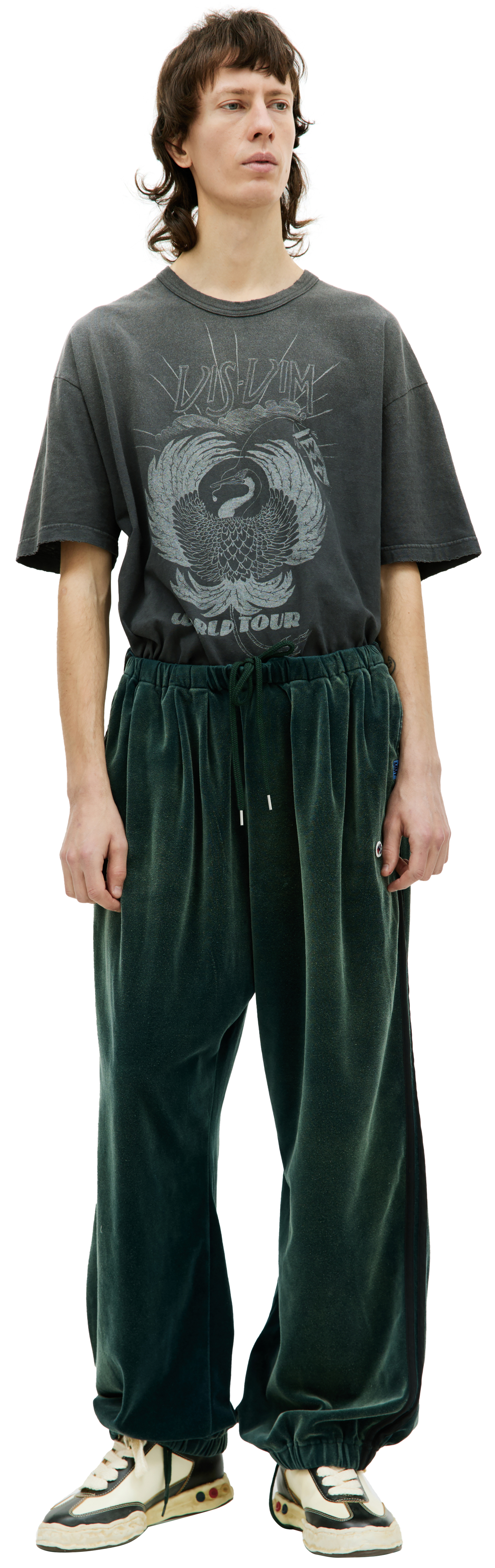 Maison Mihara Yasuhiro Velour track trousers
