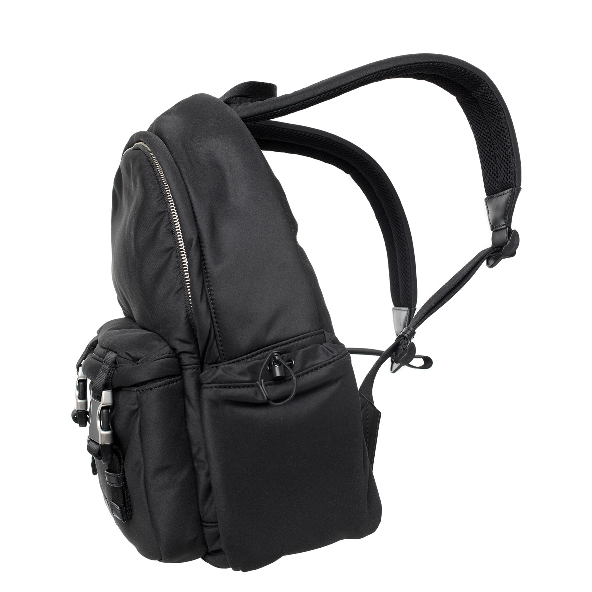 AMI PARIS Black logo backpack