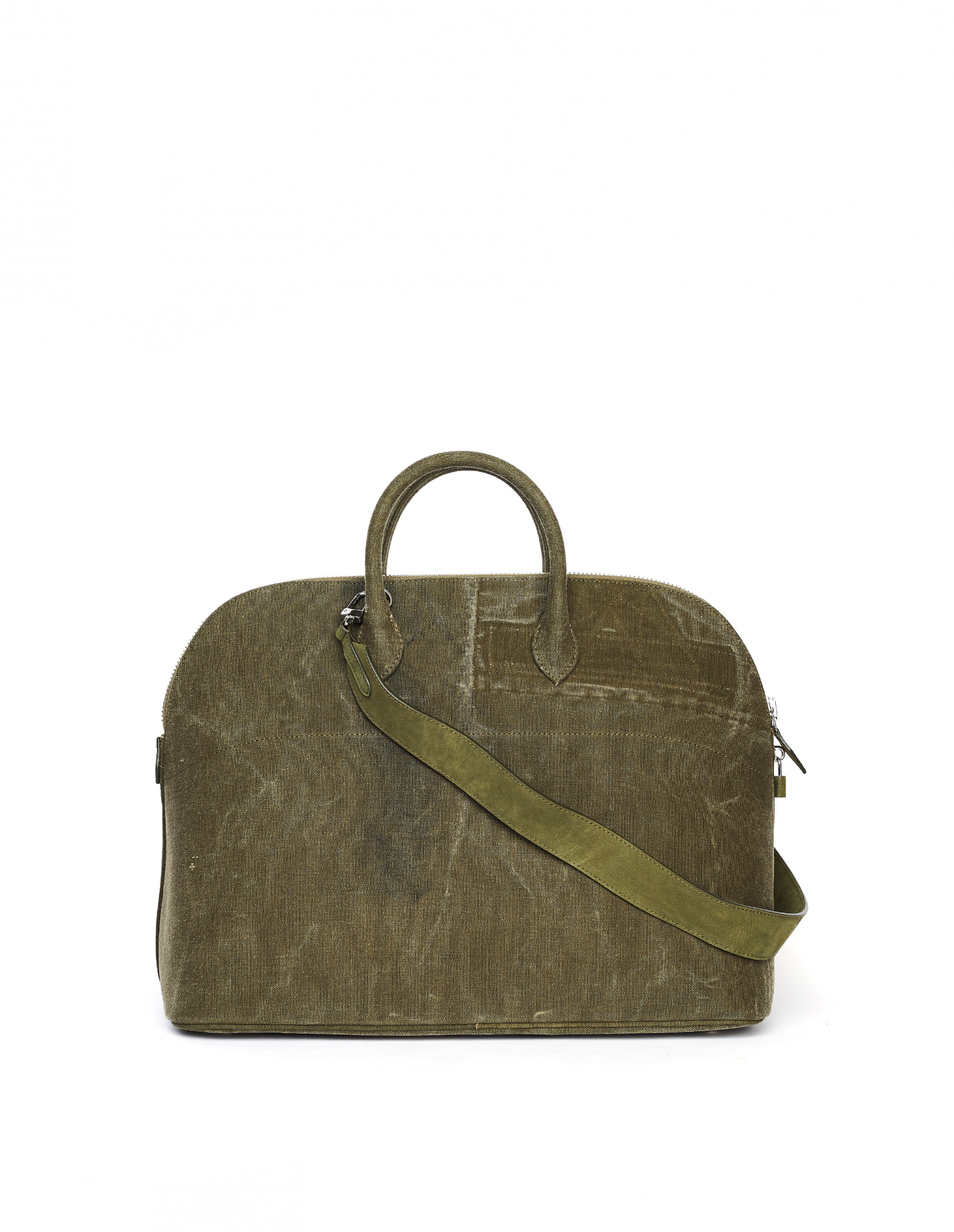 Readymade Khaki Embroidered Travel Bag