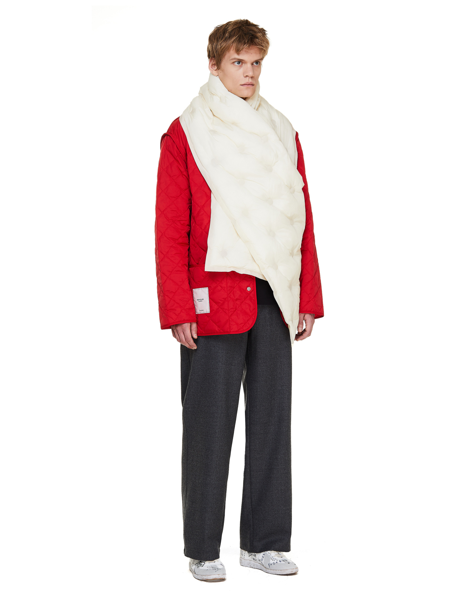 Maison Margiela White Glam Slam Scarf