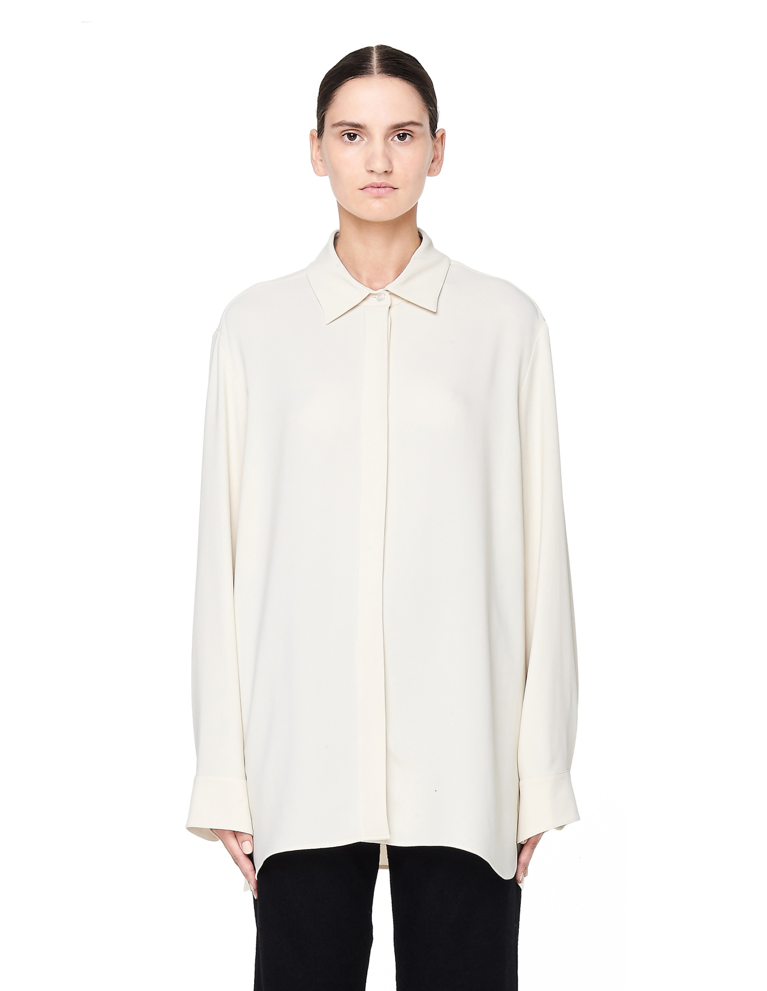 The Row Big Sisea Crêpe De Chine Shirt