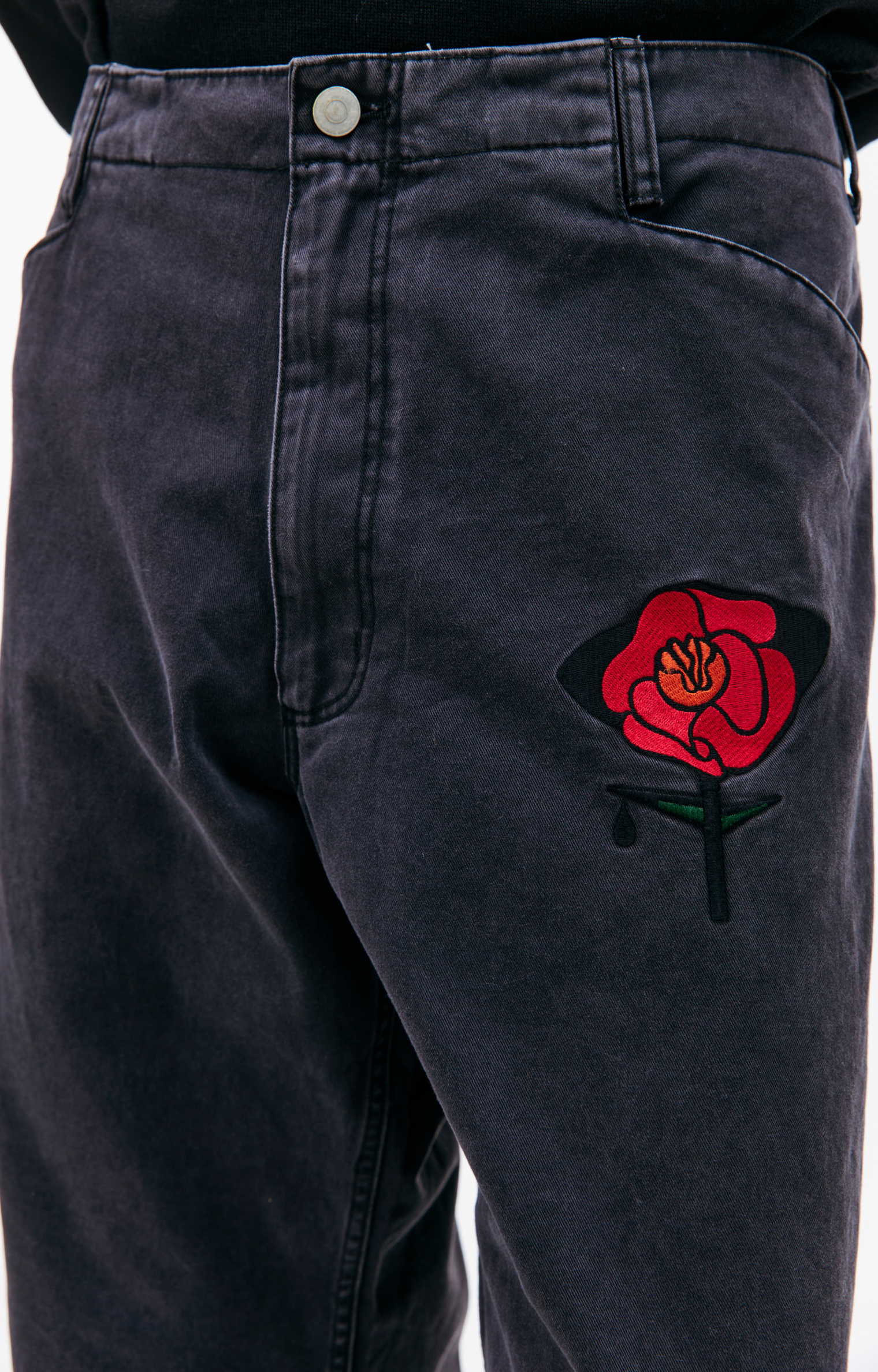 Children of the discordance Embroidered straight jeans