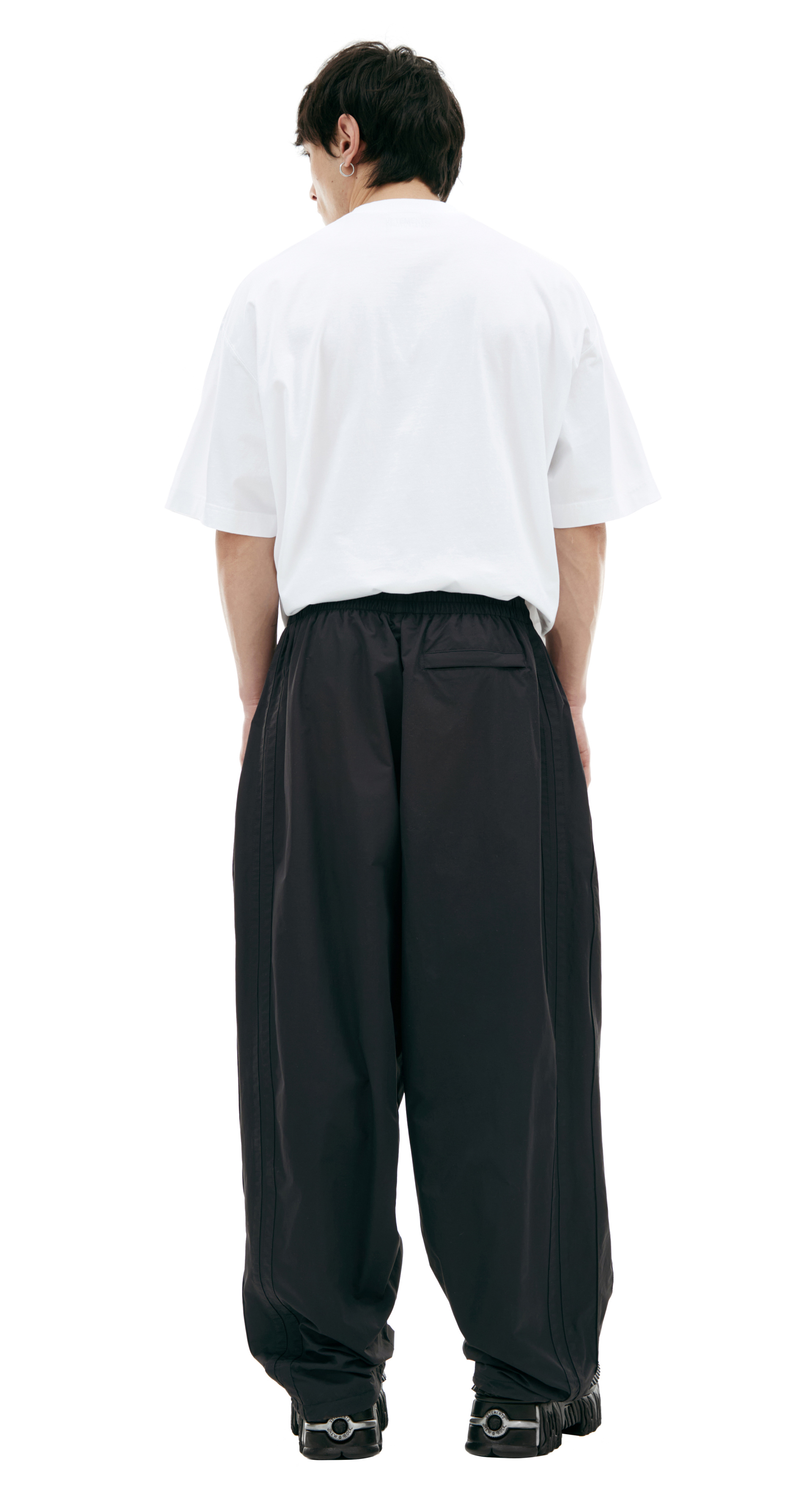 VETEMENTS Black logo trousers