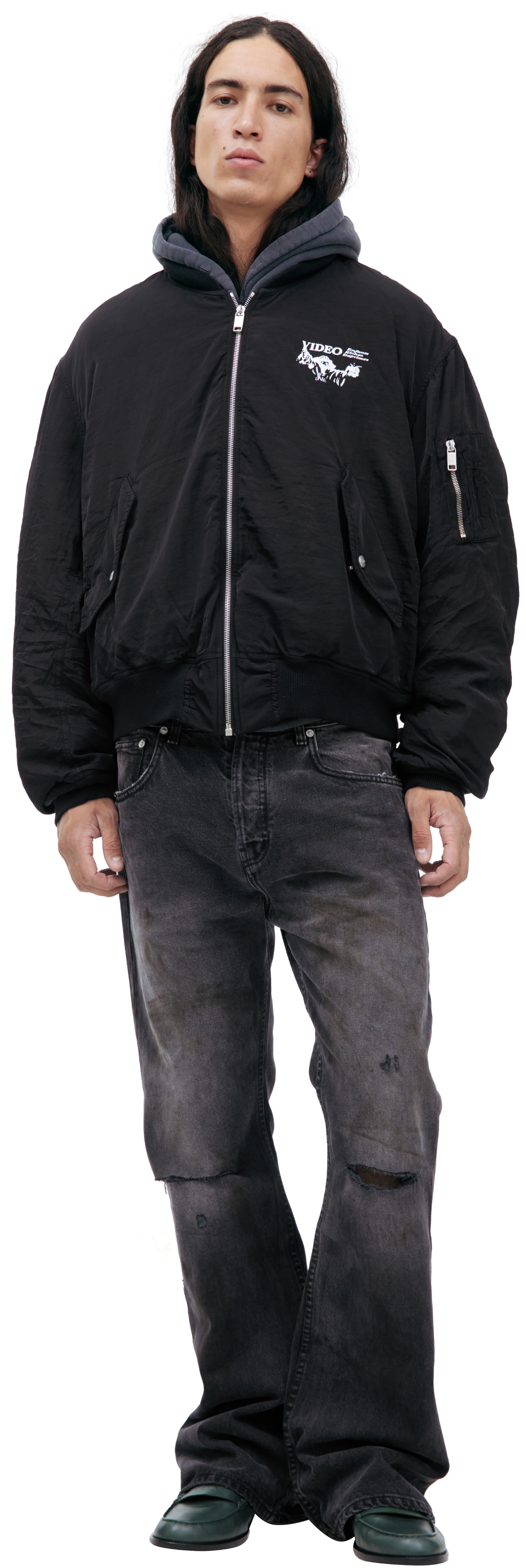 Enfants Riches Déprimés Black zippered bomber