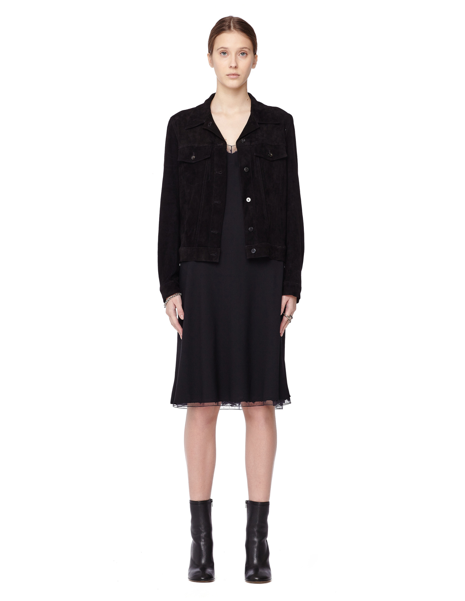 The Row Coltra suede jacket