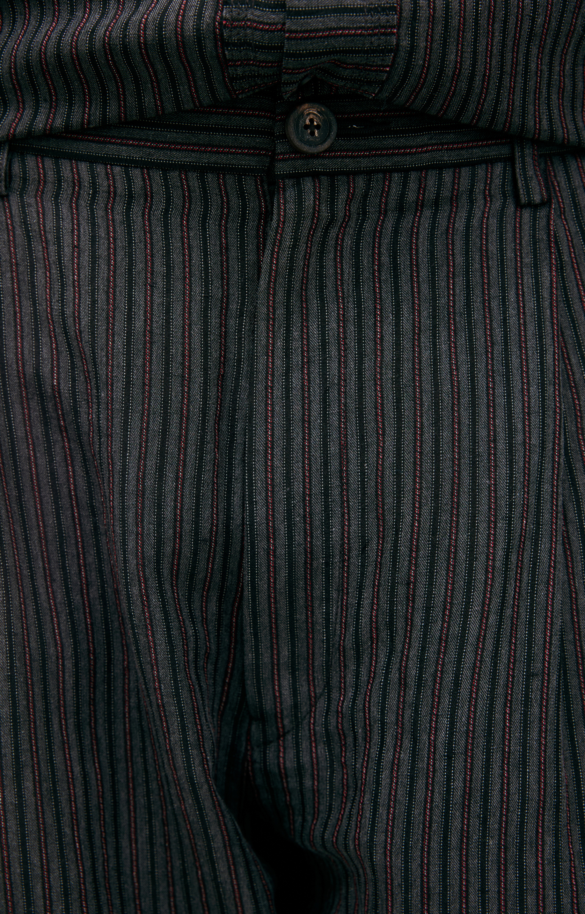 Ziggy Chen Straight trousers with stripes