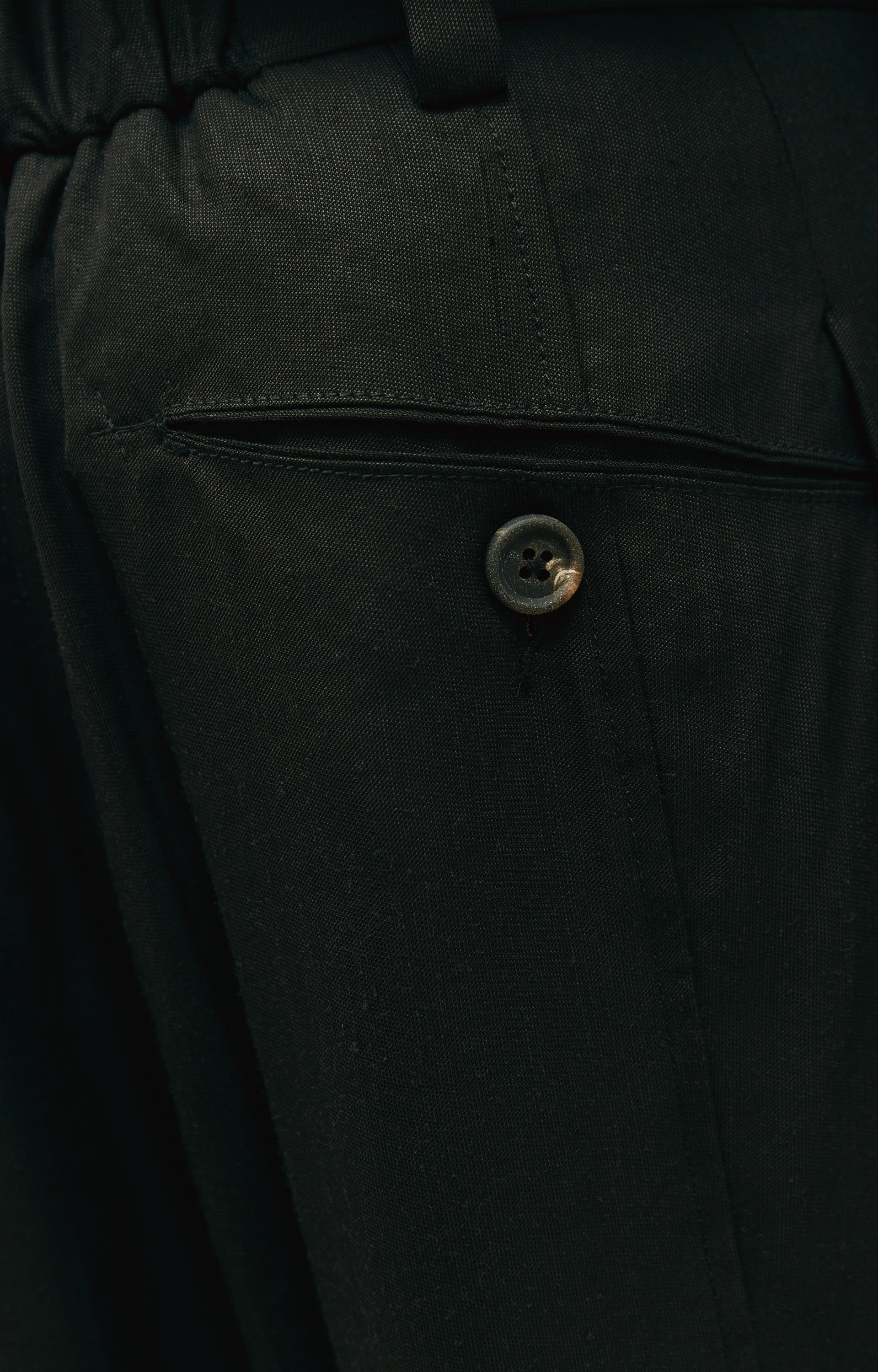 Ziggy Chen Black wide pants