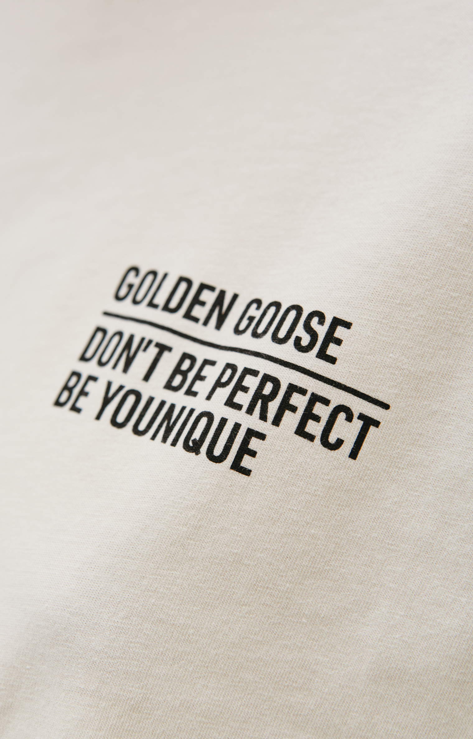 Golden Goose Cotton Logo T-shirt in beige