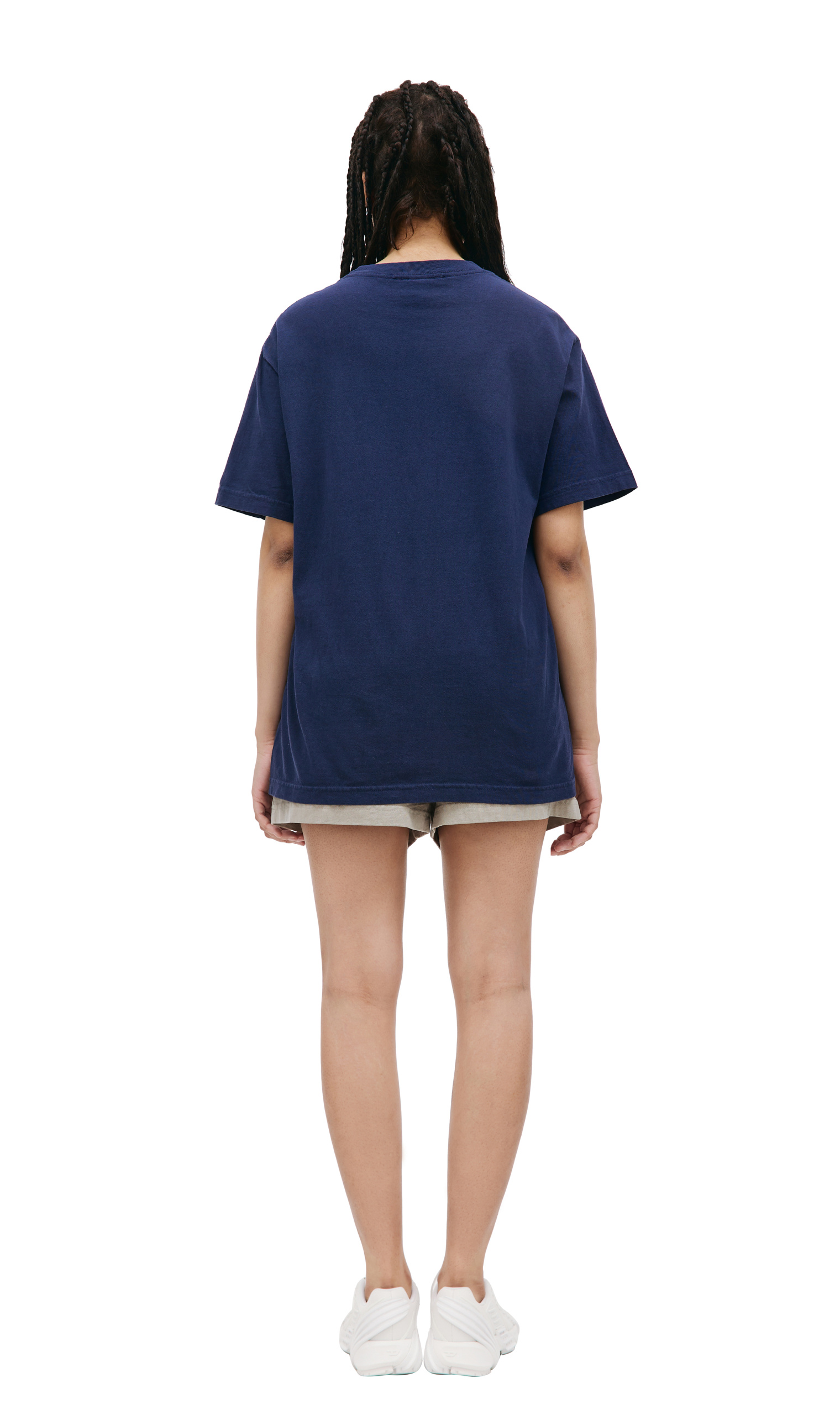 SPORTY & RICH Navy blue Vendome t-shirt