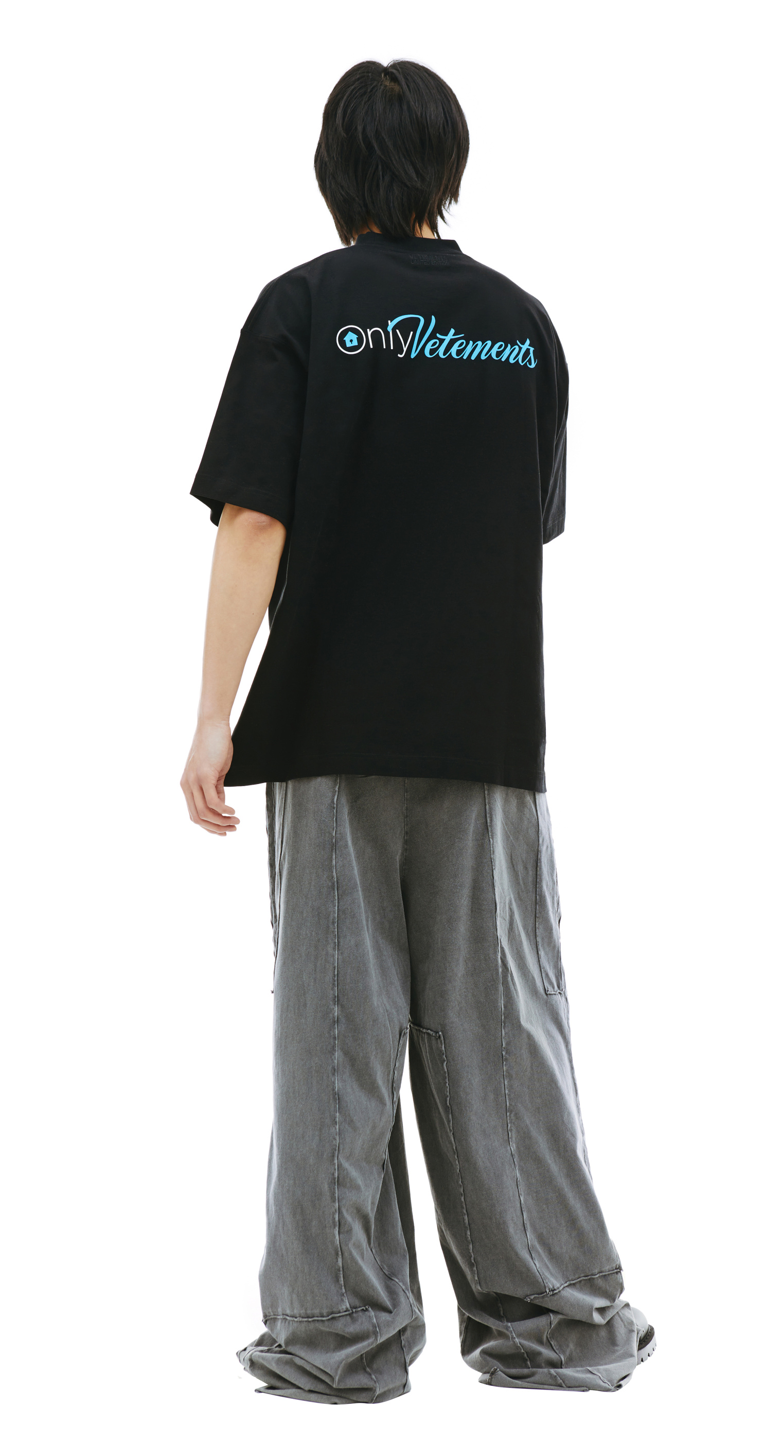 VETEMENTS Black \'Only Vetements\' T-Shirt