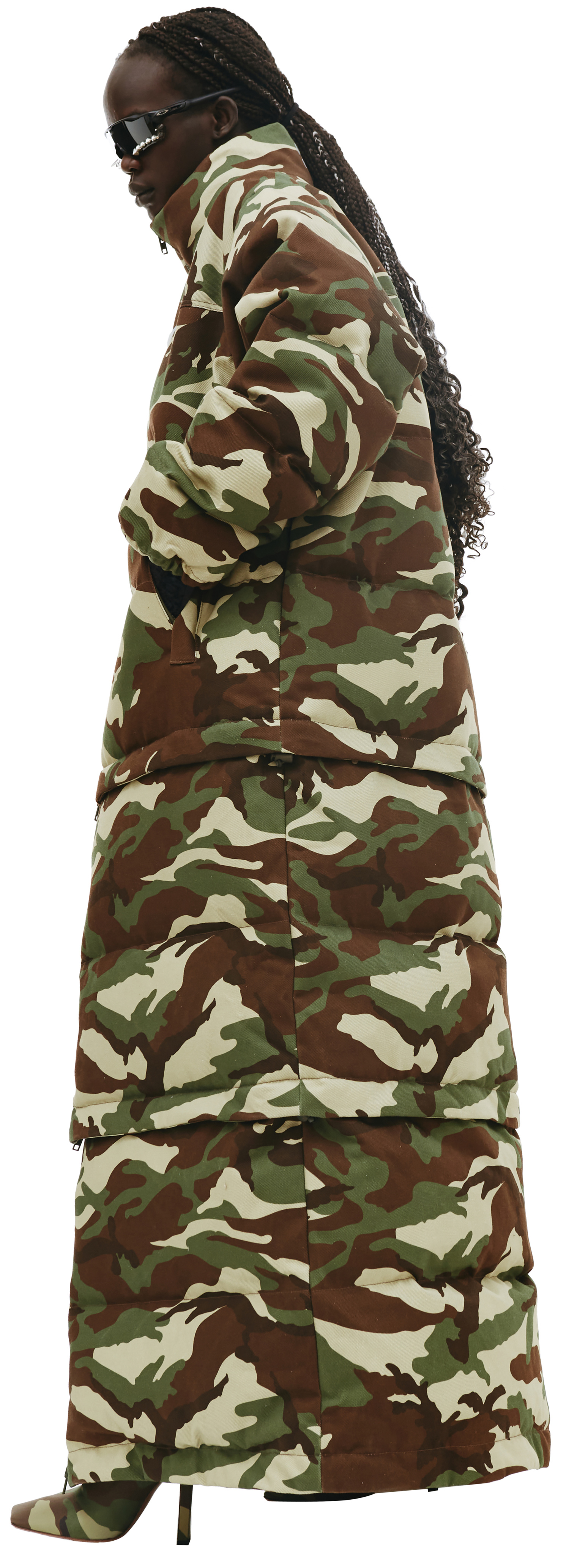 VETEMENTS Camouflage Maxi Padded Coat