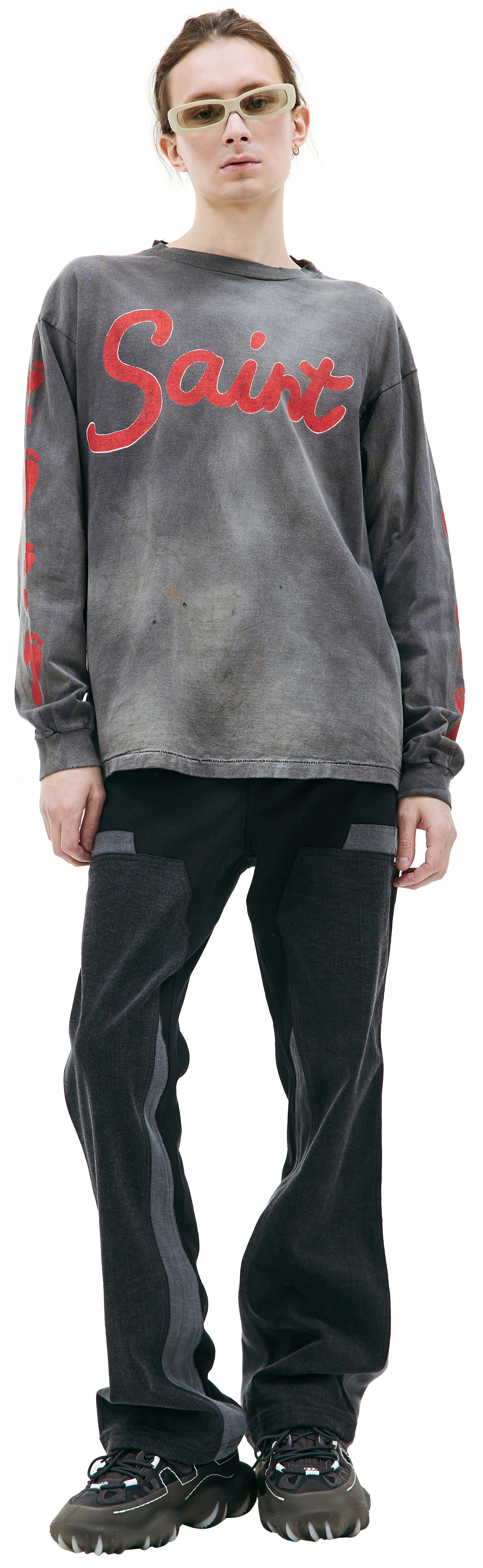 Saint Michael Foot printed longsleeve