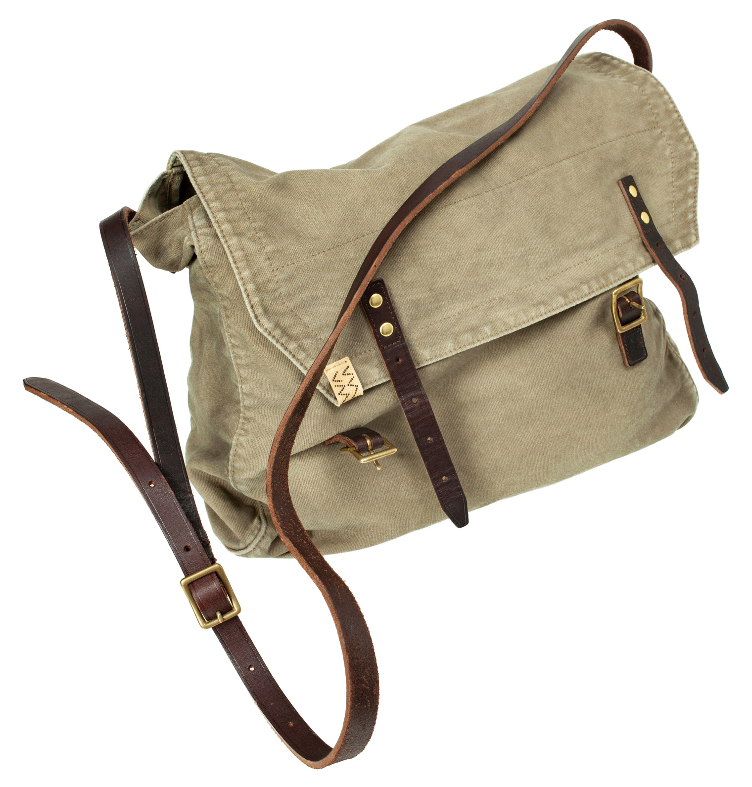 Buy visvim men green kayenta shoulder bag for $1,255 online on