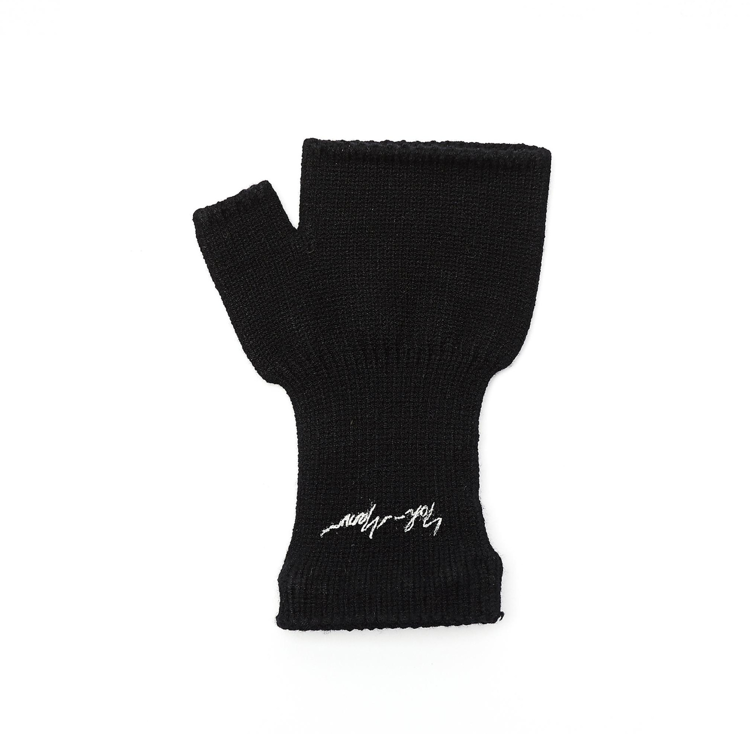 Yohji Yamamoto Black Logo Printed Glove