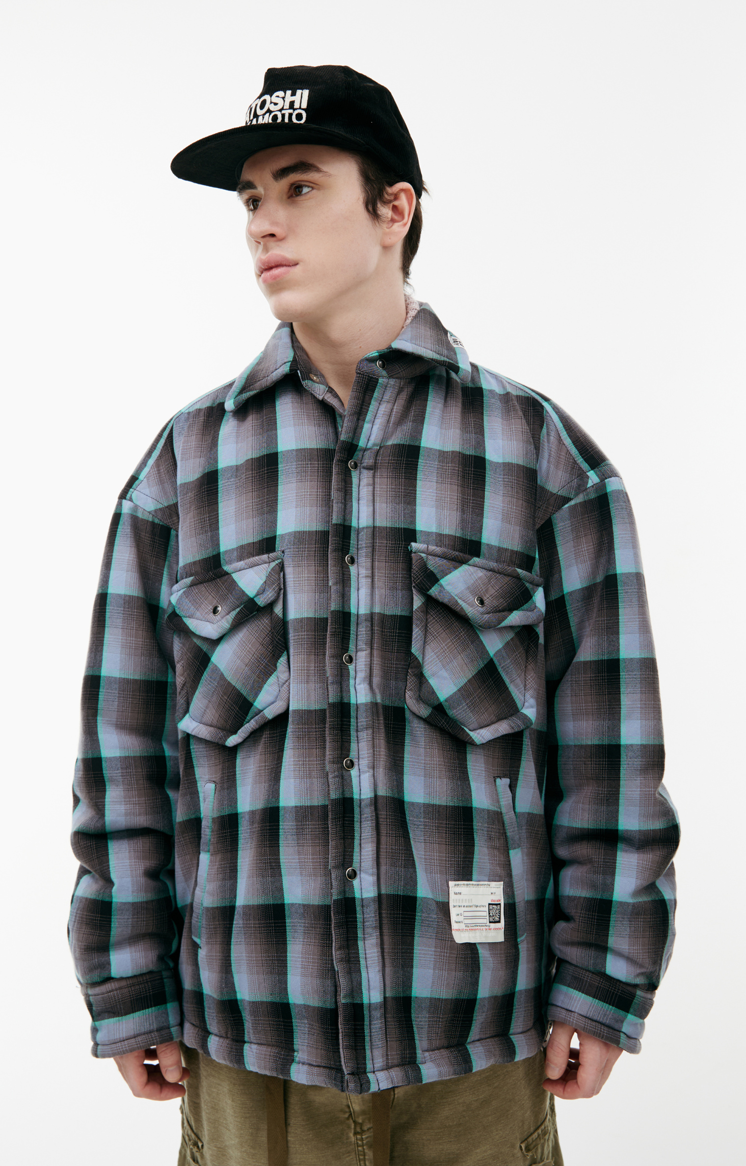 Maison Mihara Yasuhiro Logo plaid jacket