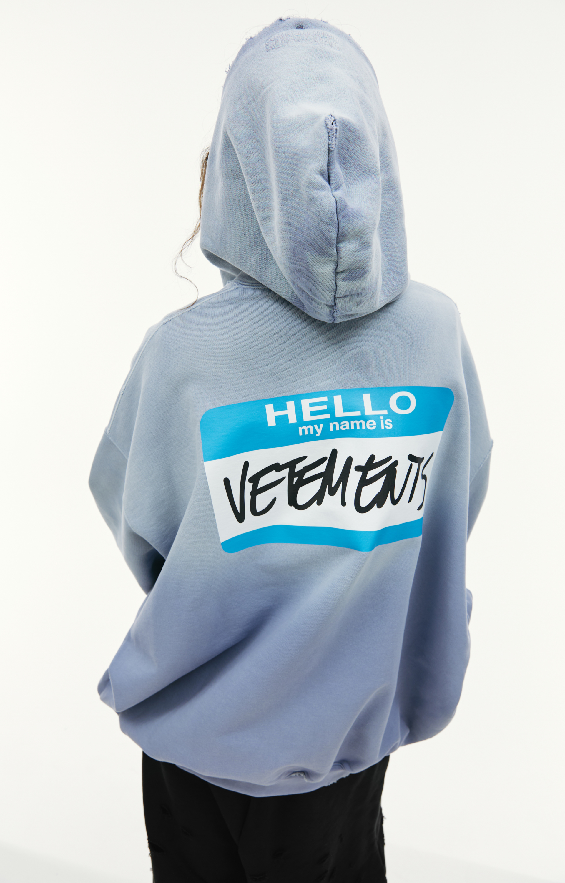 VETEMENTS \'My name is\' zip-up hoodie