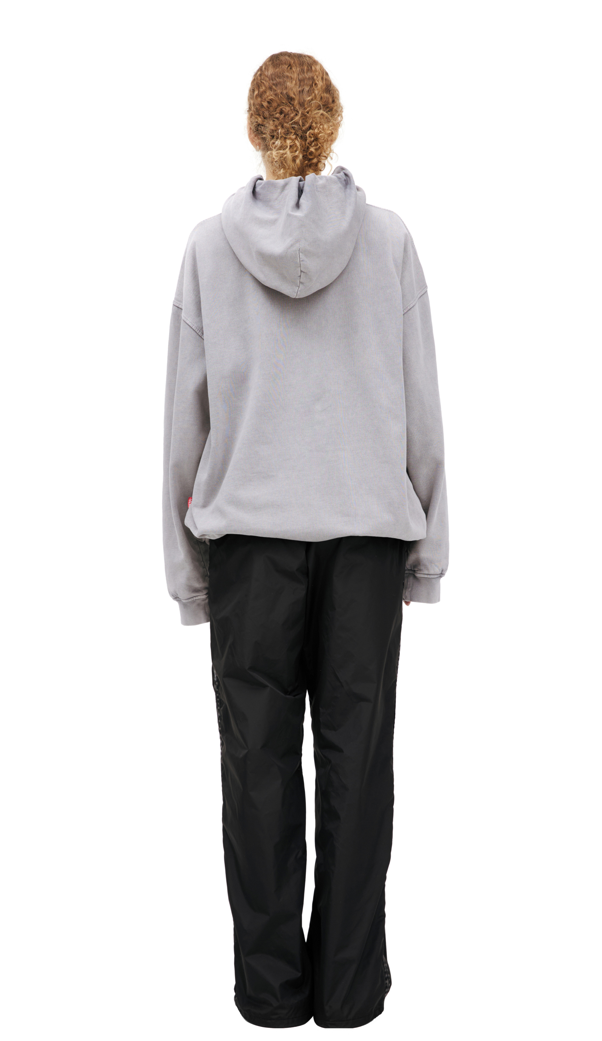 Diesel Grey hoodie with embroidered logo