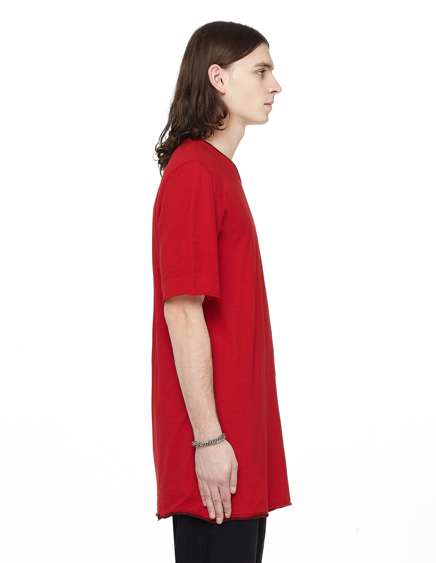 Lost&Found Dropped Hem Cotton T-shirt