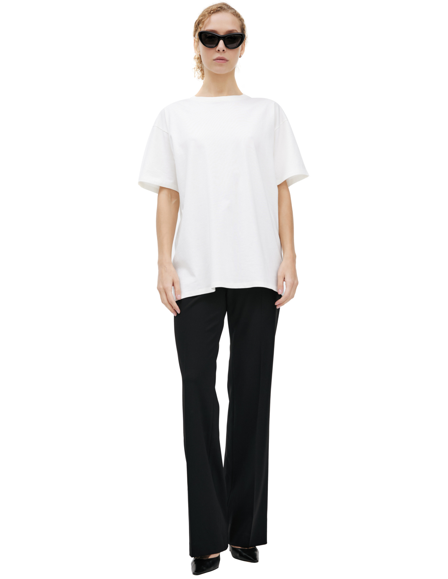 The Row Футболка-8738-K636/WHITE свободная, белая