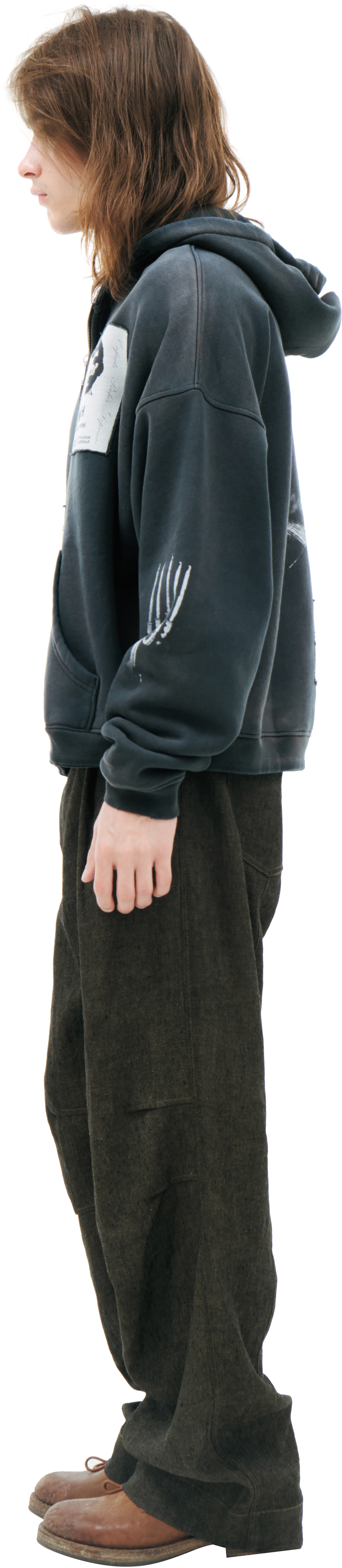 Enfants Riches Déprimés Black zip-up hoodie