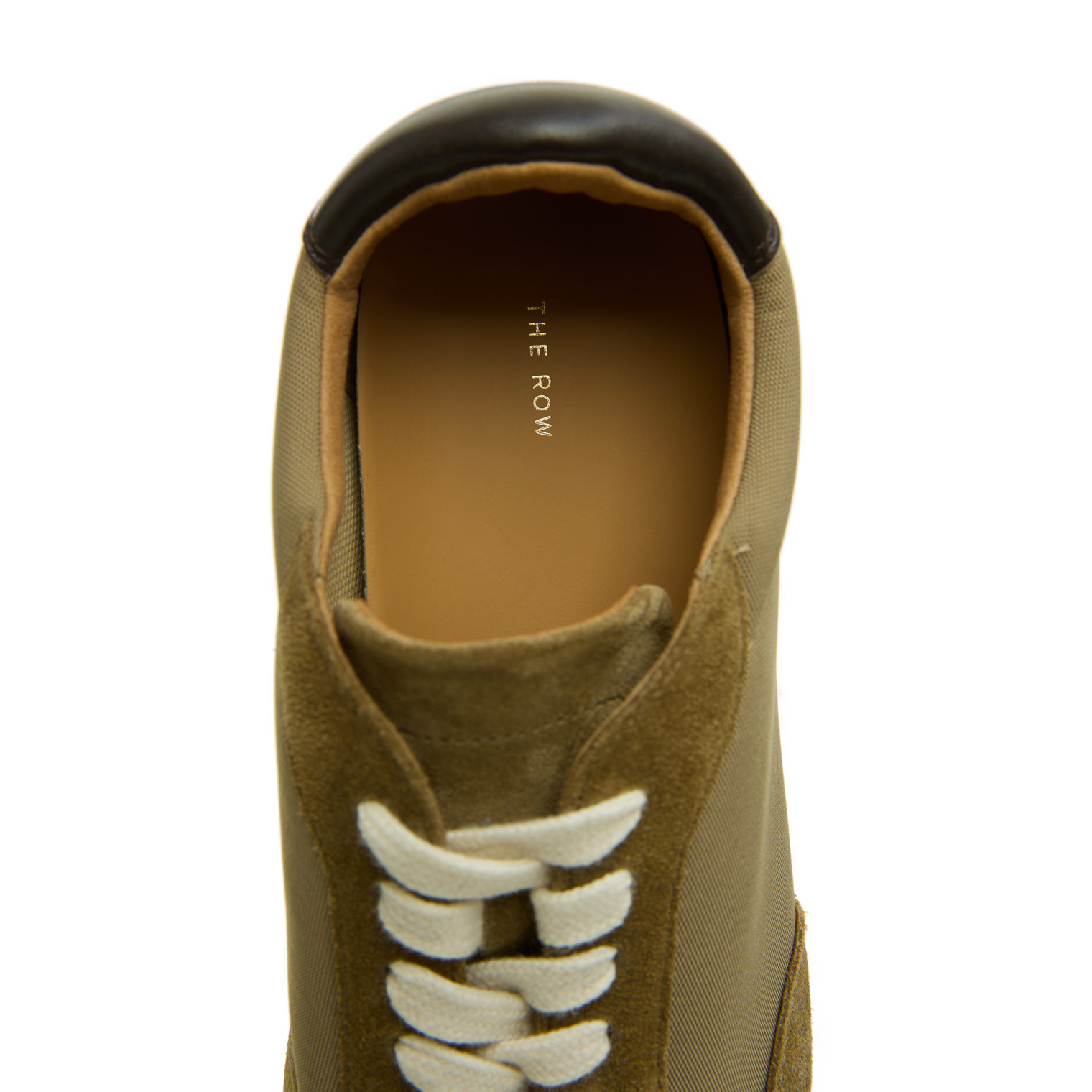 The Row Beige leather sneakers