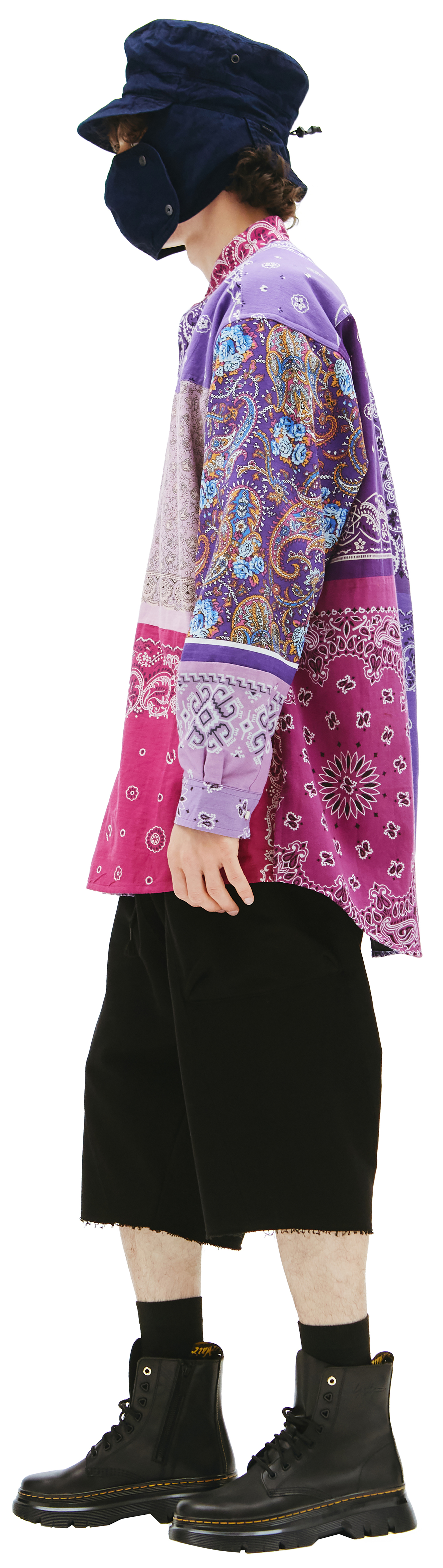 Children of the discordance Bandana patchwork shirt