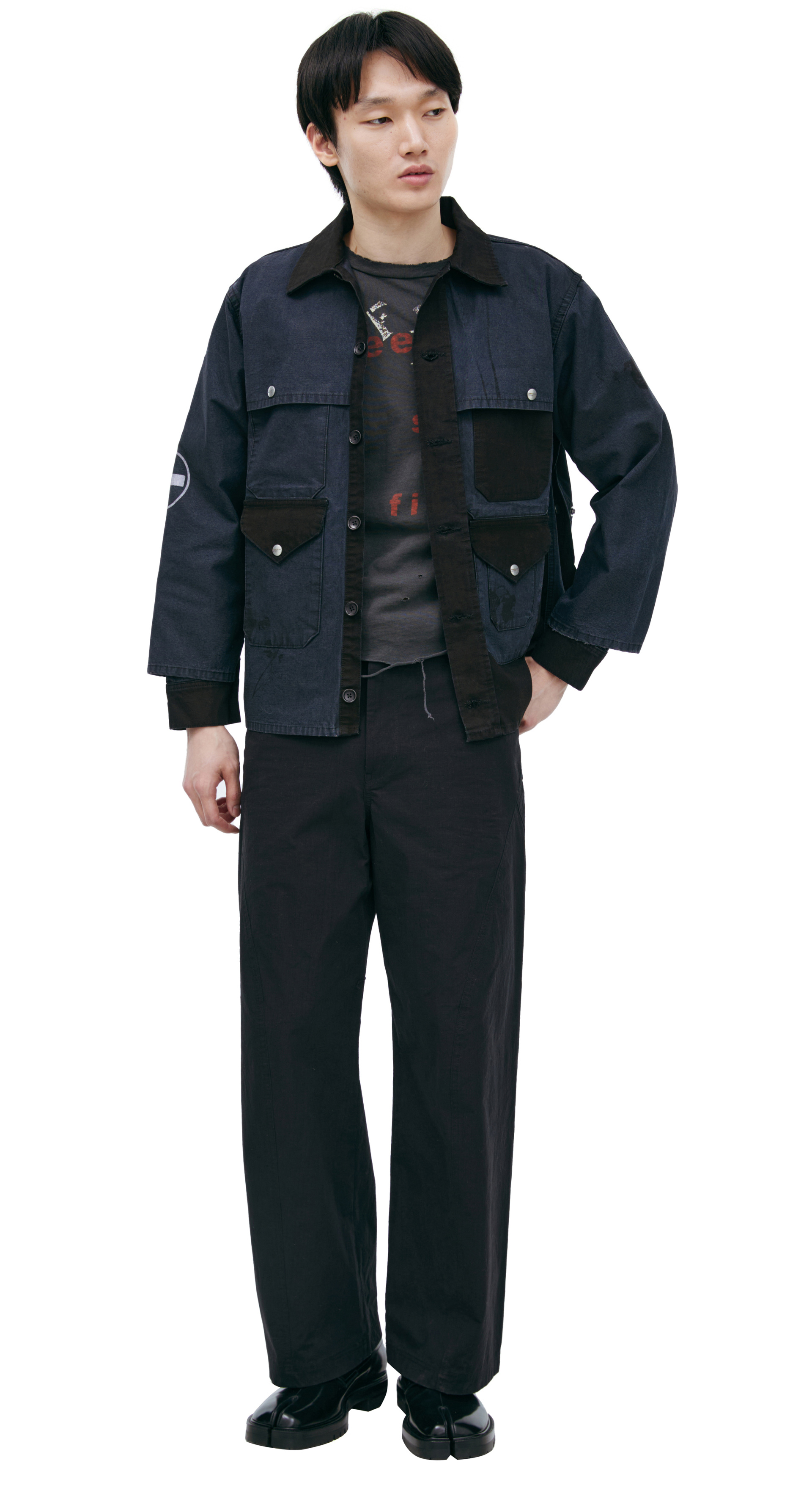 Enfants Riches Déprimés Denim jacket with patch pockets