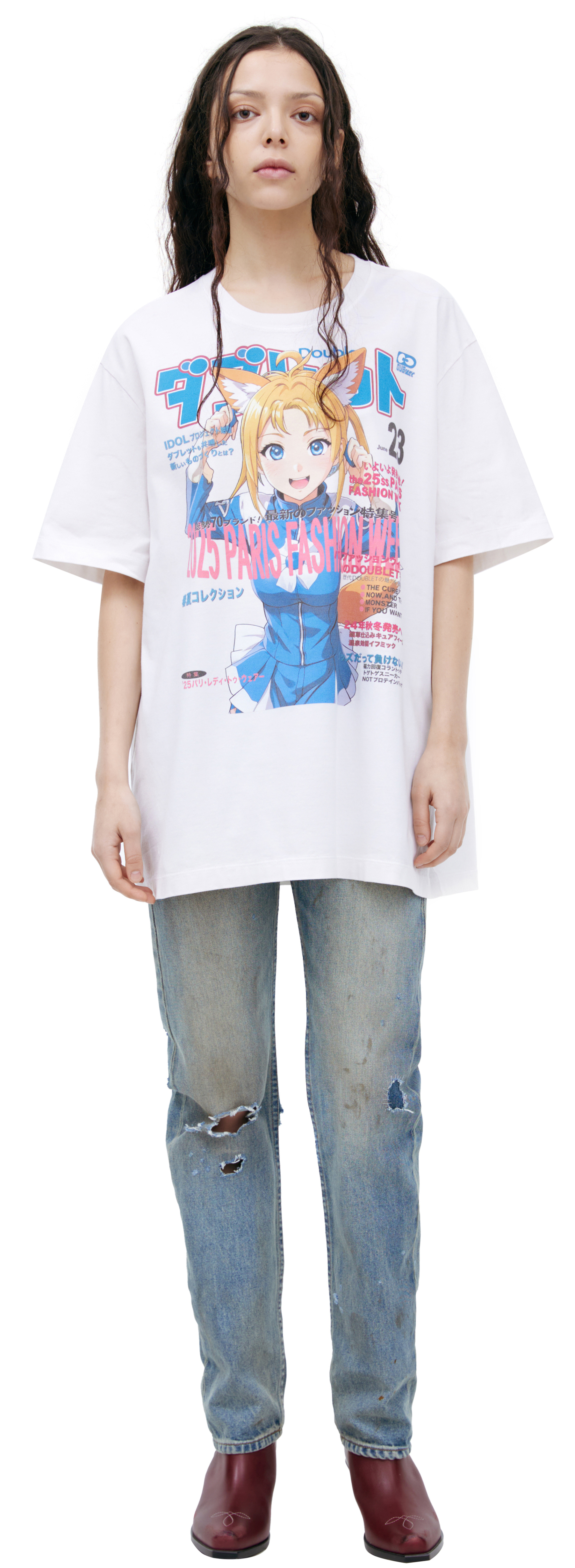 Doublet White print T-shirt