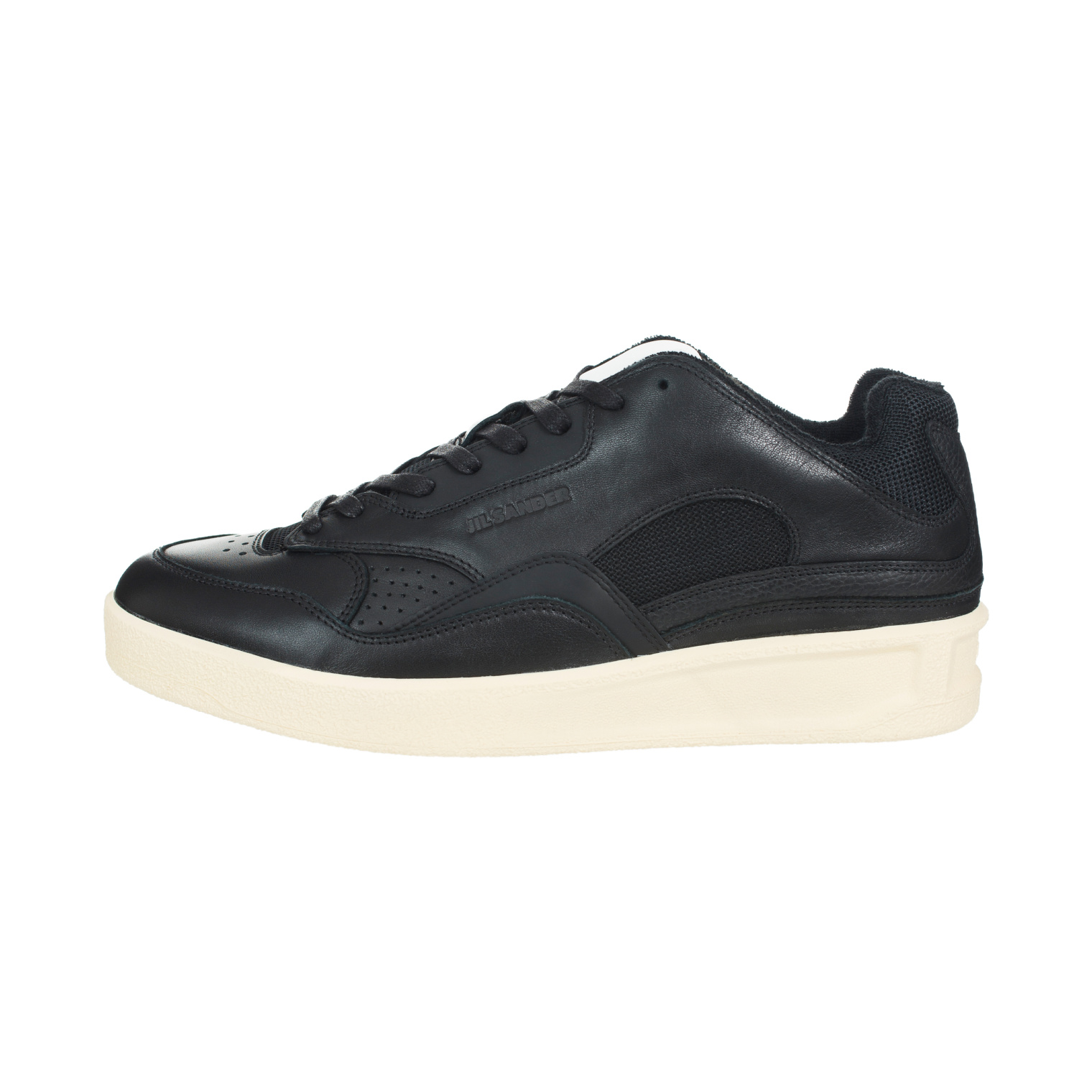 Jil Sander Black leather sneakers