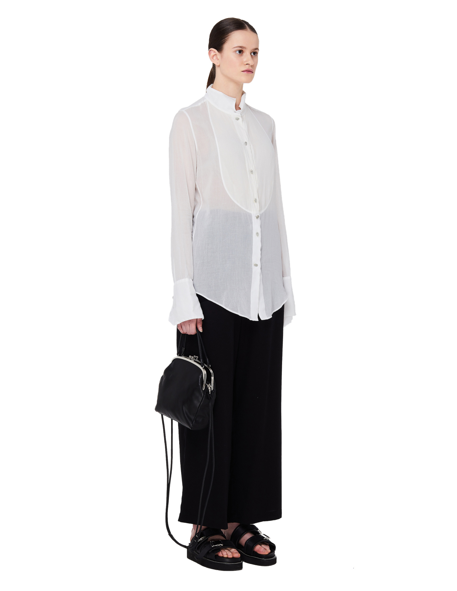 Buy If Six Was Nine women white printed cotton wing shirt