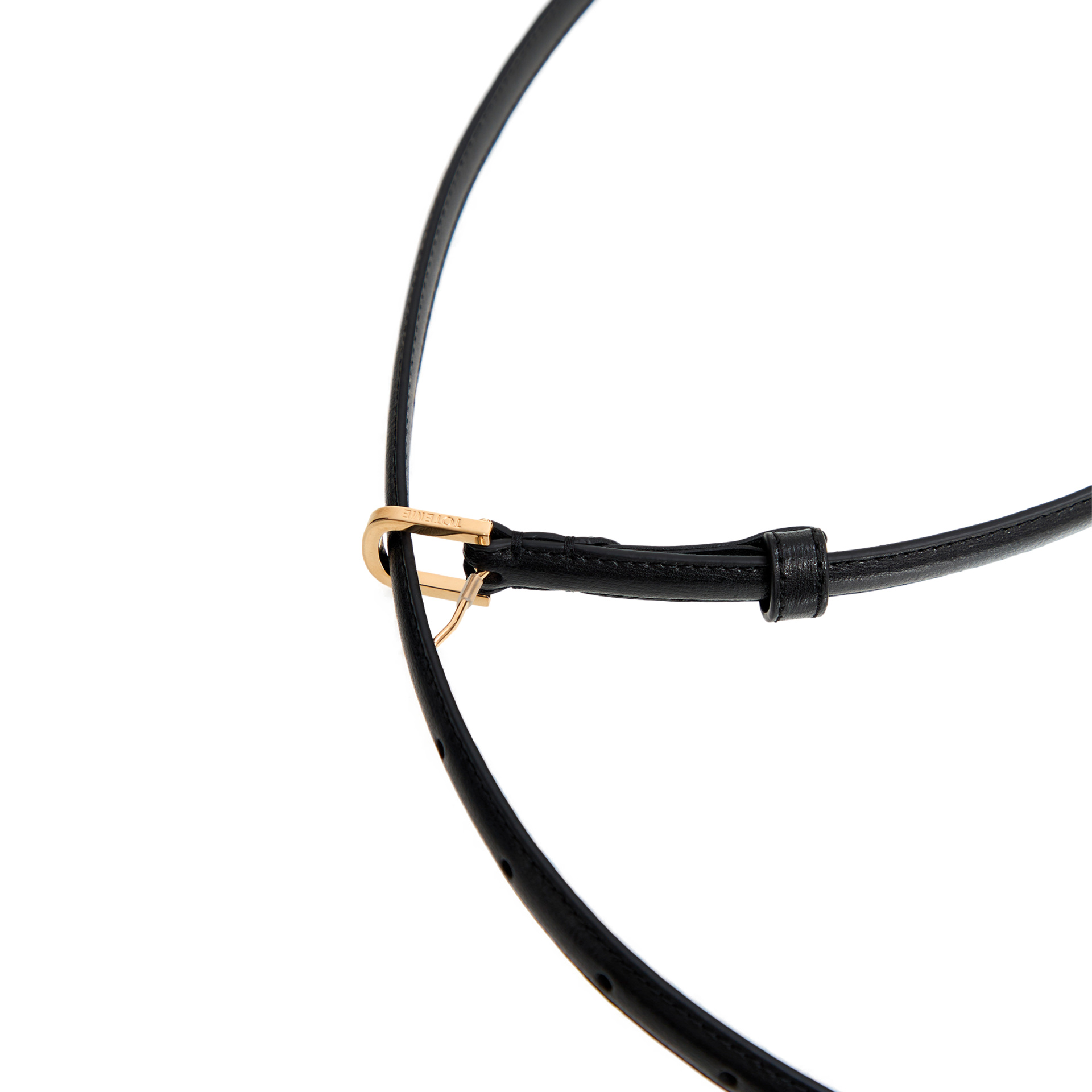 TOTEME Black leather belt