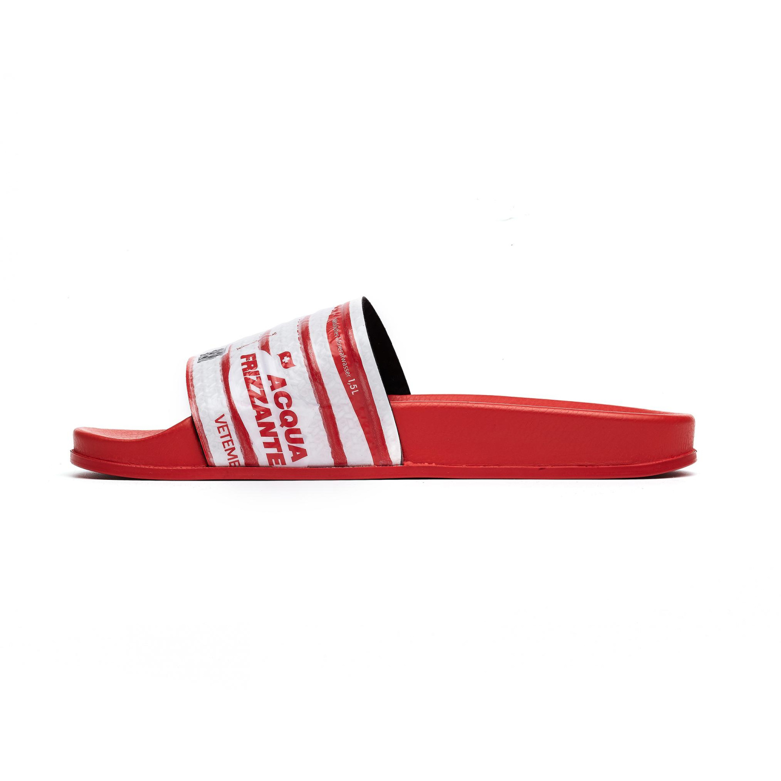 VETEMENTS Red Printed Slides