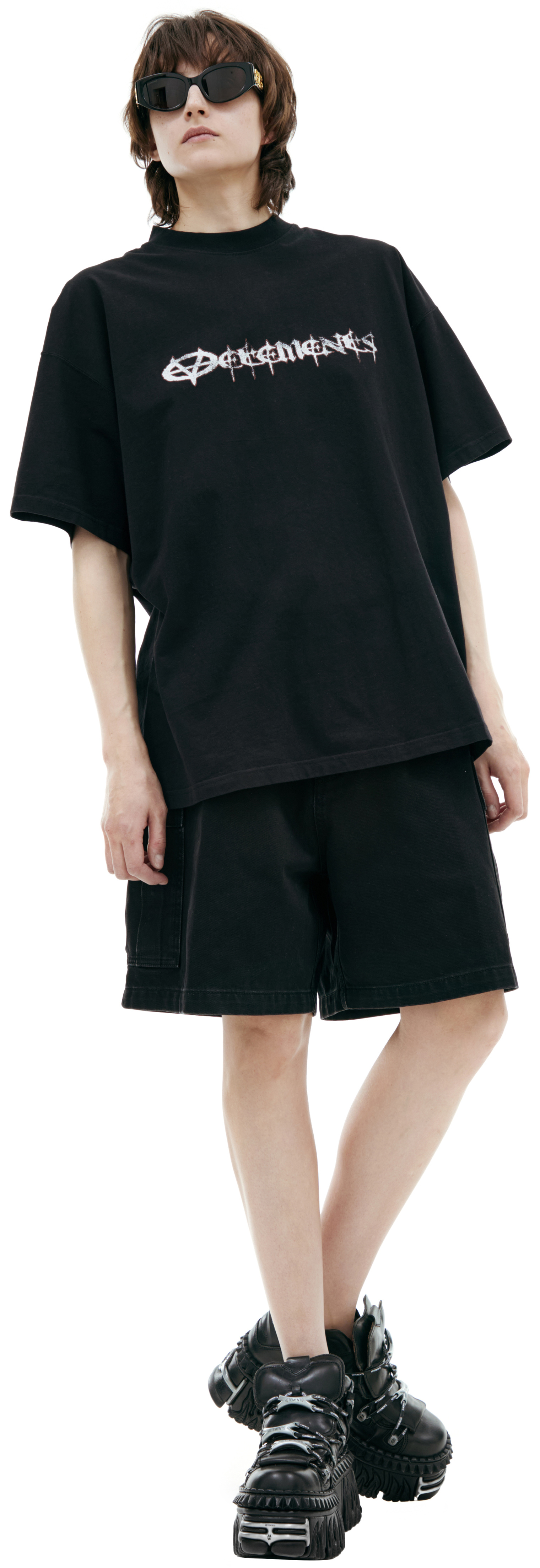 VETEMENTS Black logo T-shirt