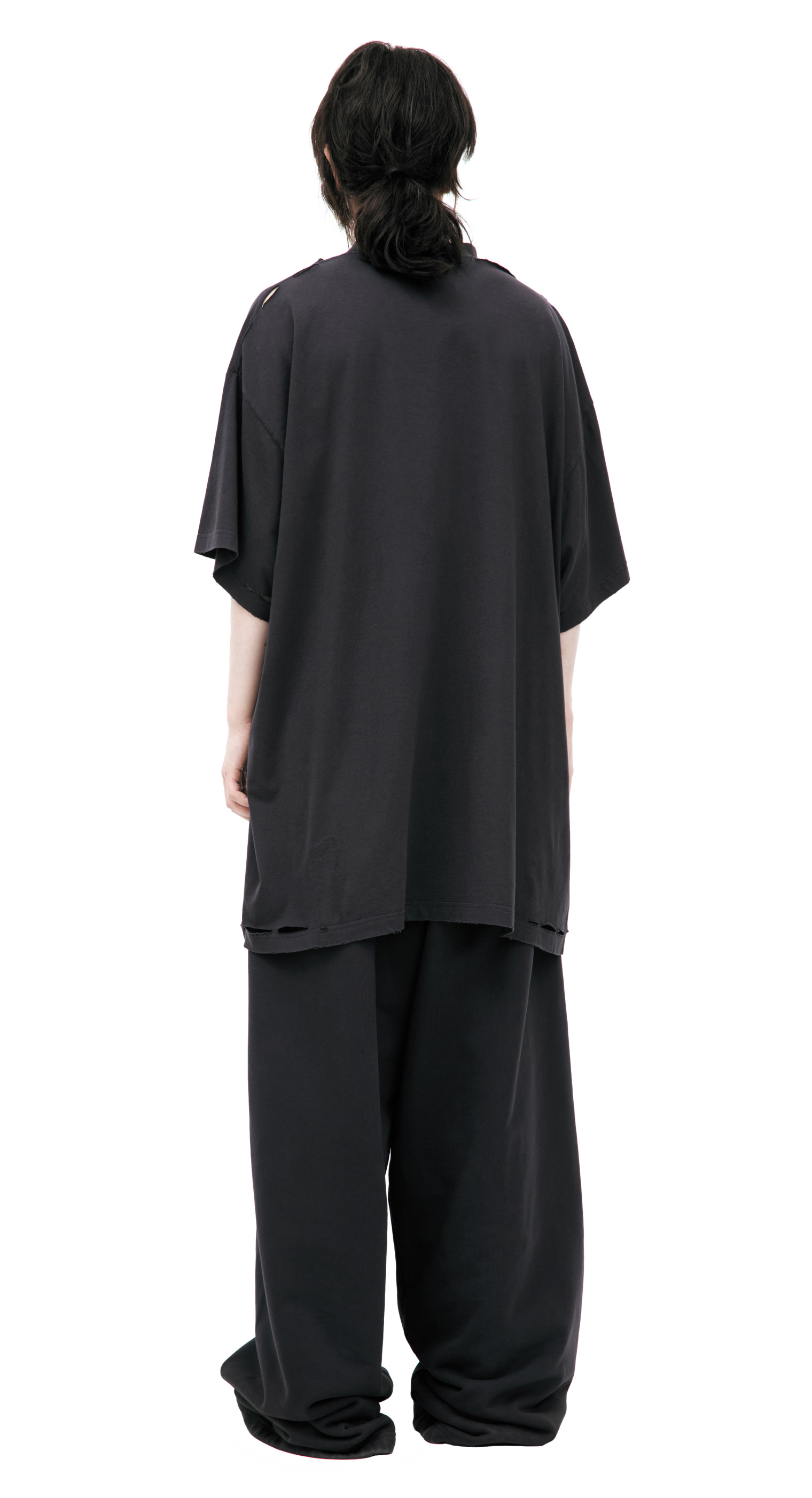 Balenciaga Dark grey logo t-shirt