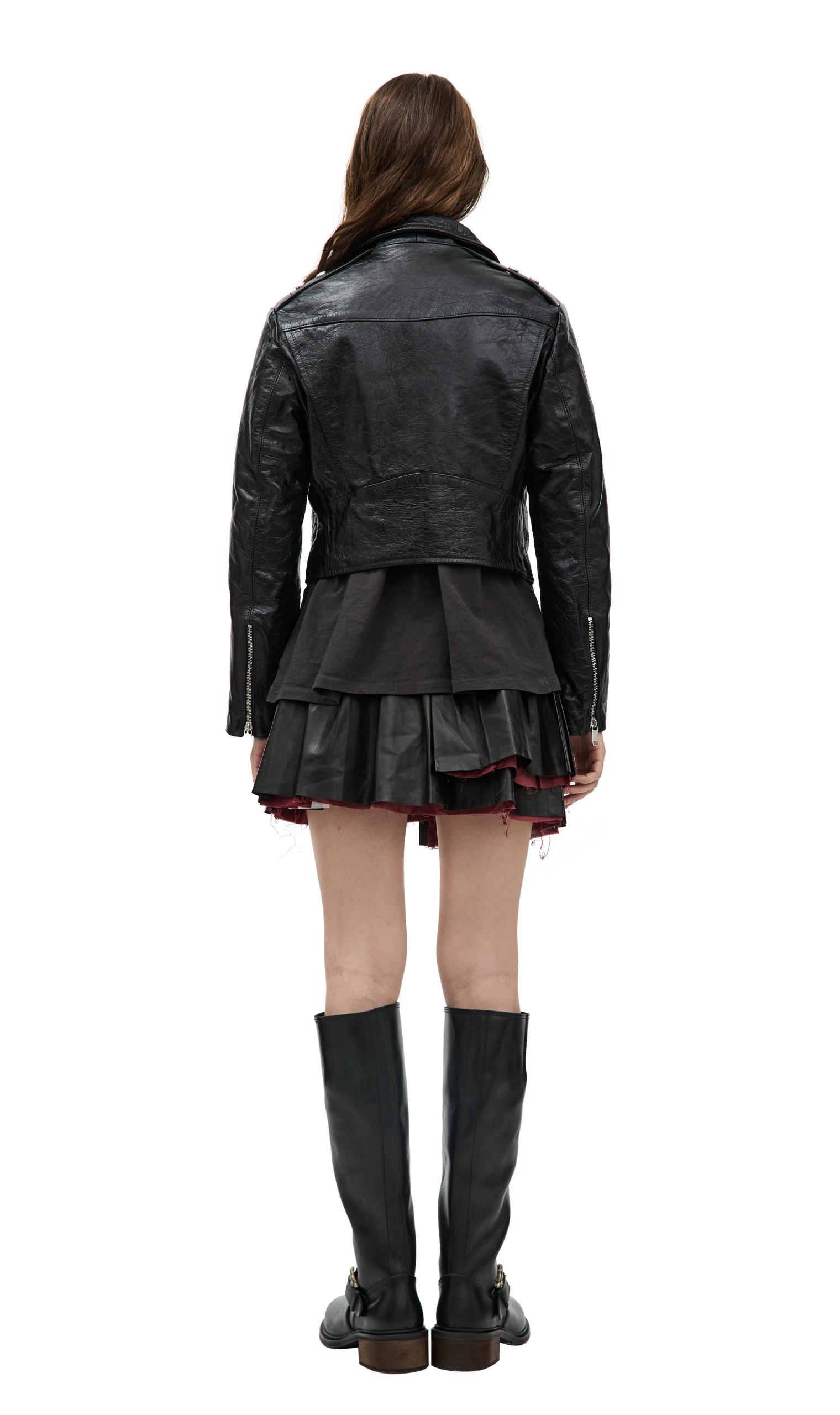 Enfants Riches Deprimes Cropped leather jacket