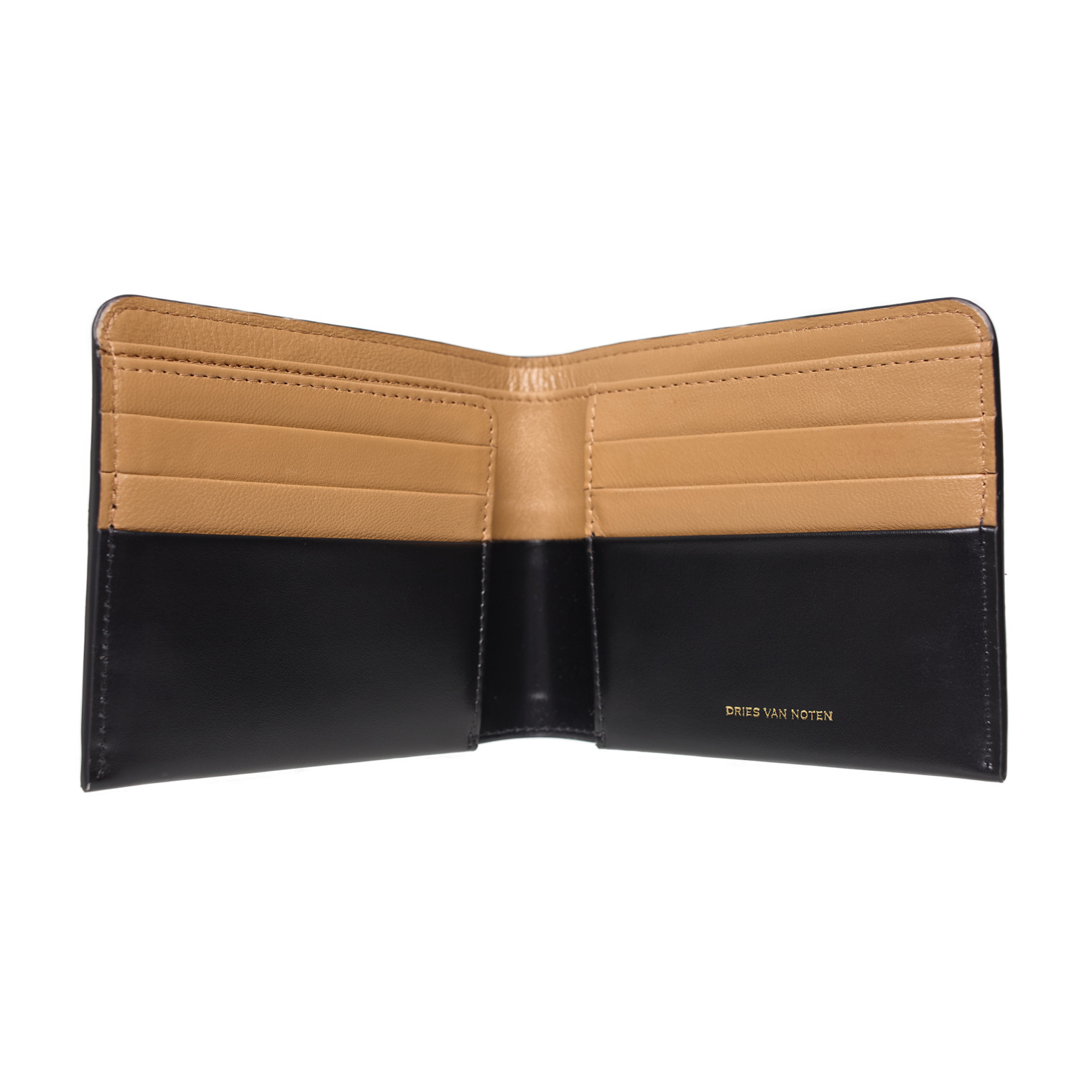 Dries Van Noten Black leather wallet